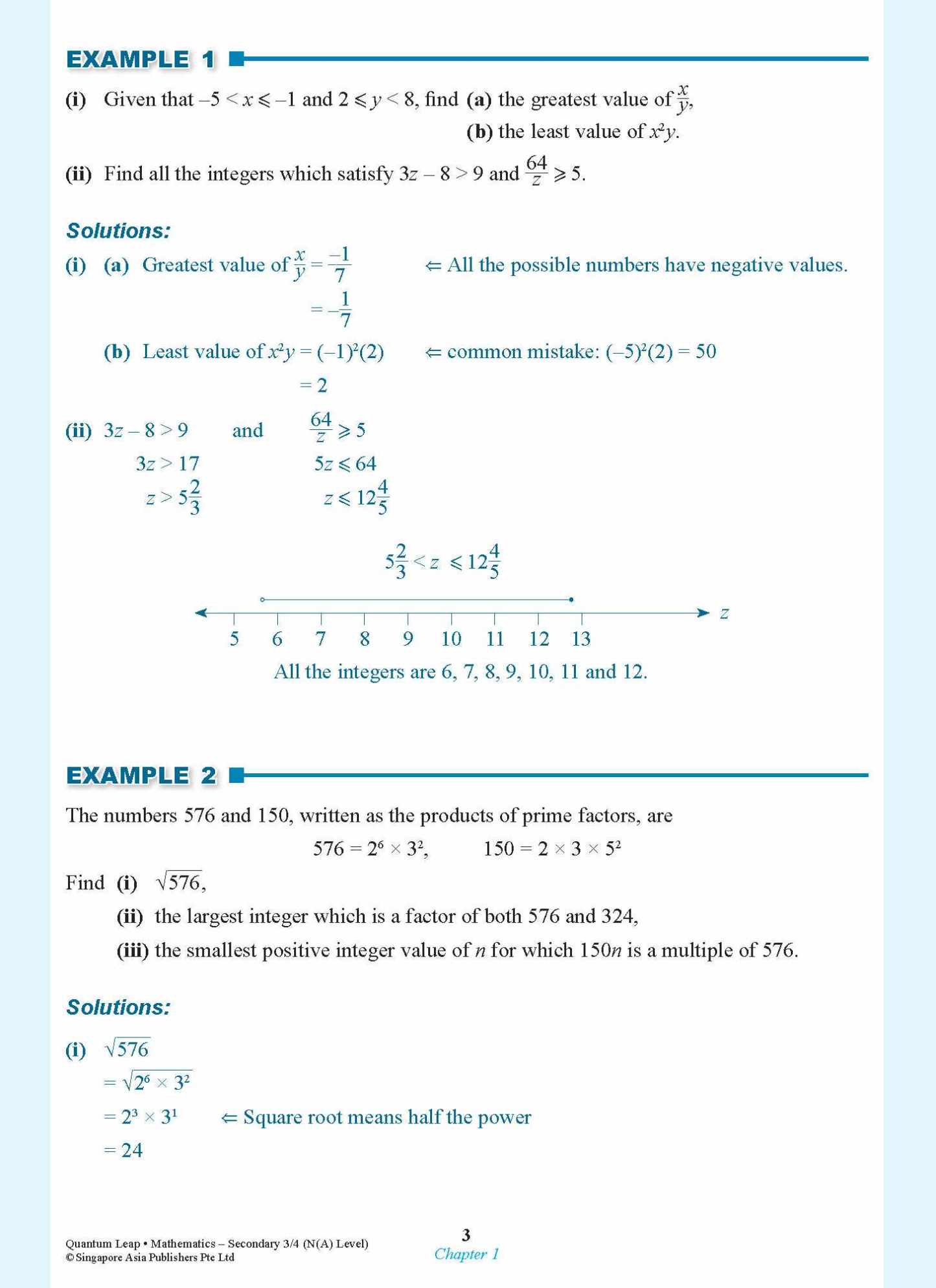 Quantum Leap N(A)-LEVEL MATHEMATICS SECONDARY 3/4