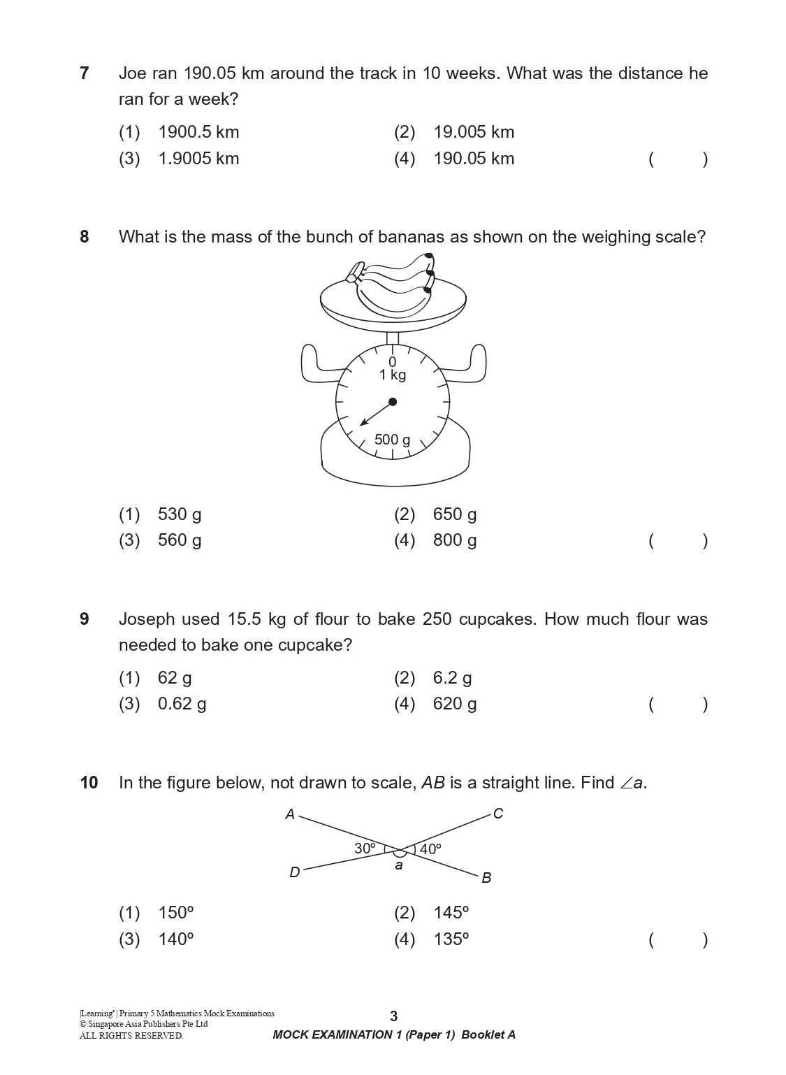 LEARNING+ Primary 5 Mathematics Mock Examinations