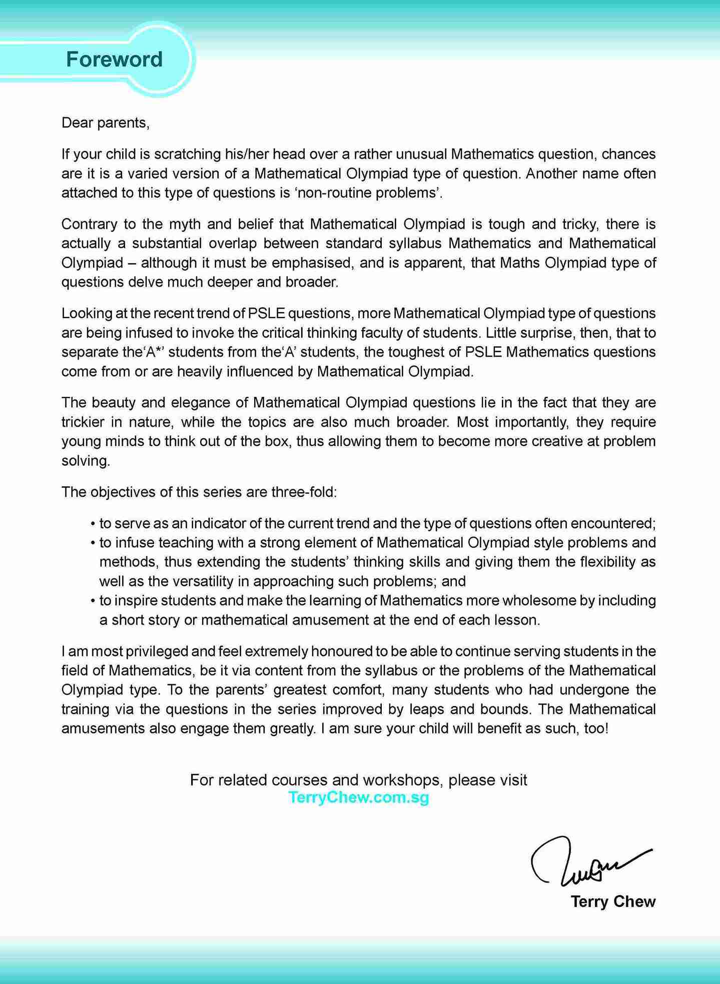 Conquer EXAM-STANDARD Mathematics PROBLEM SUMS with Terry Chew Primary 6