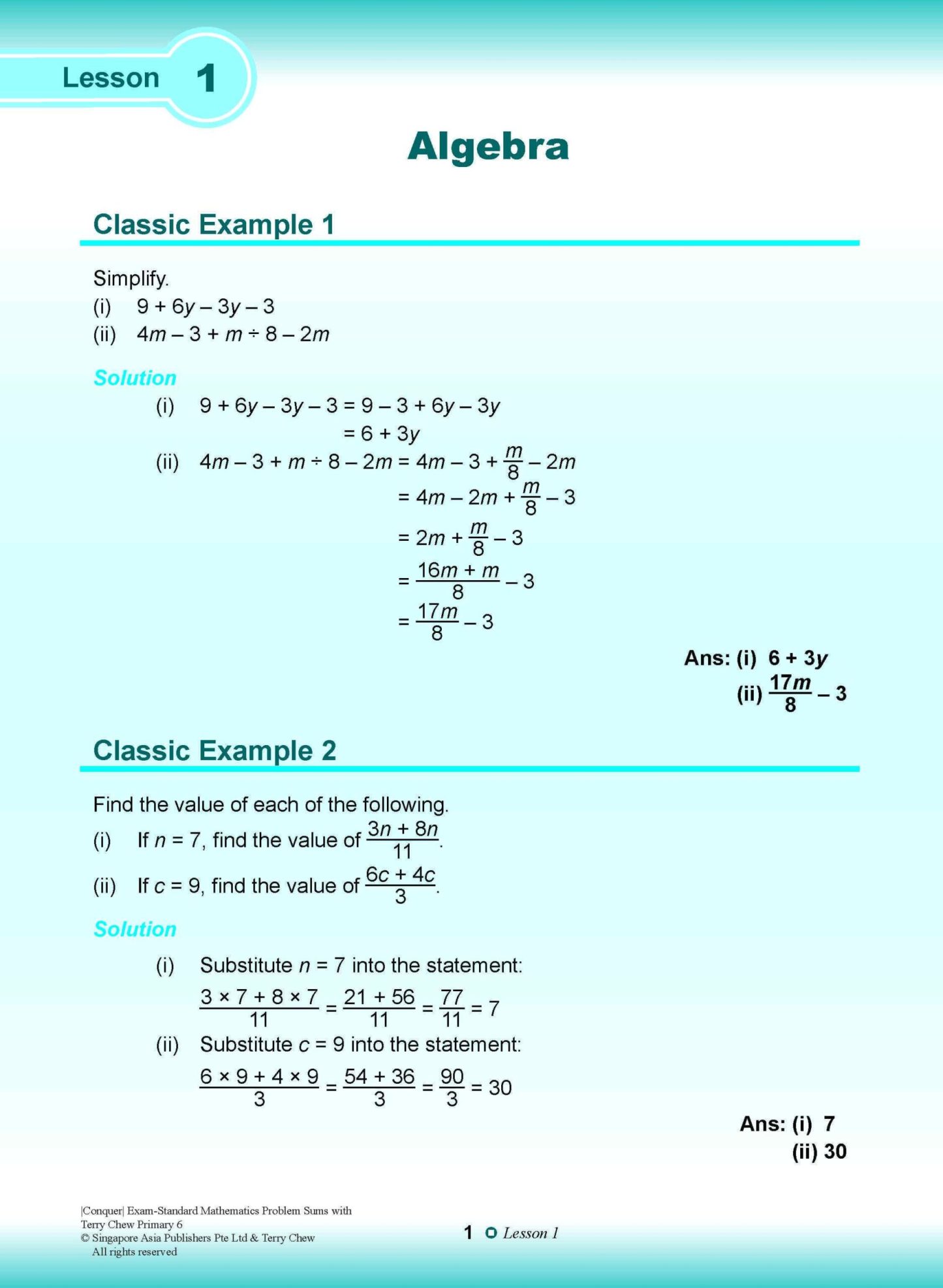 Conquer EXAM-STANDARD Mathematics PROBLEM SUMS with Terry Chew Primary 6