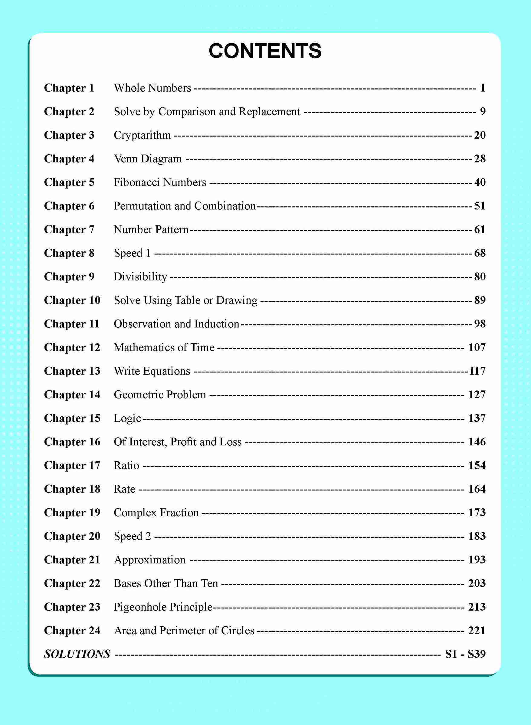 Maths Olympiad Advanced
