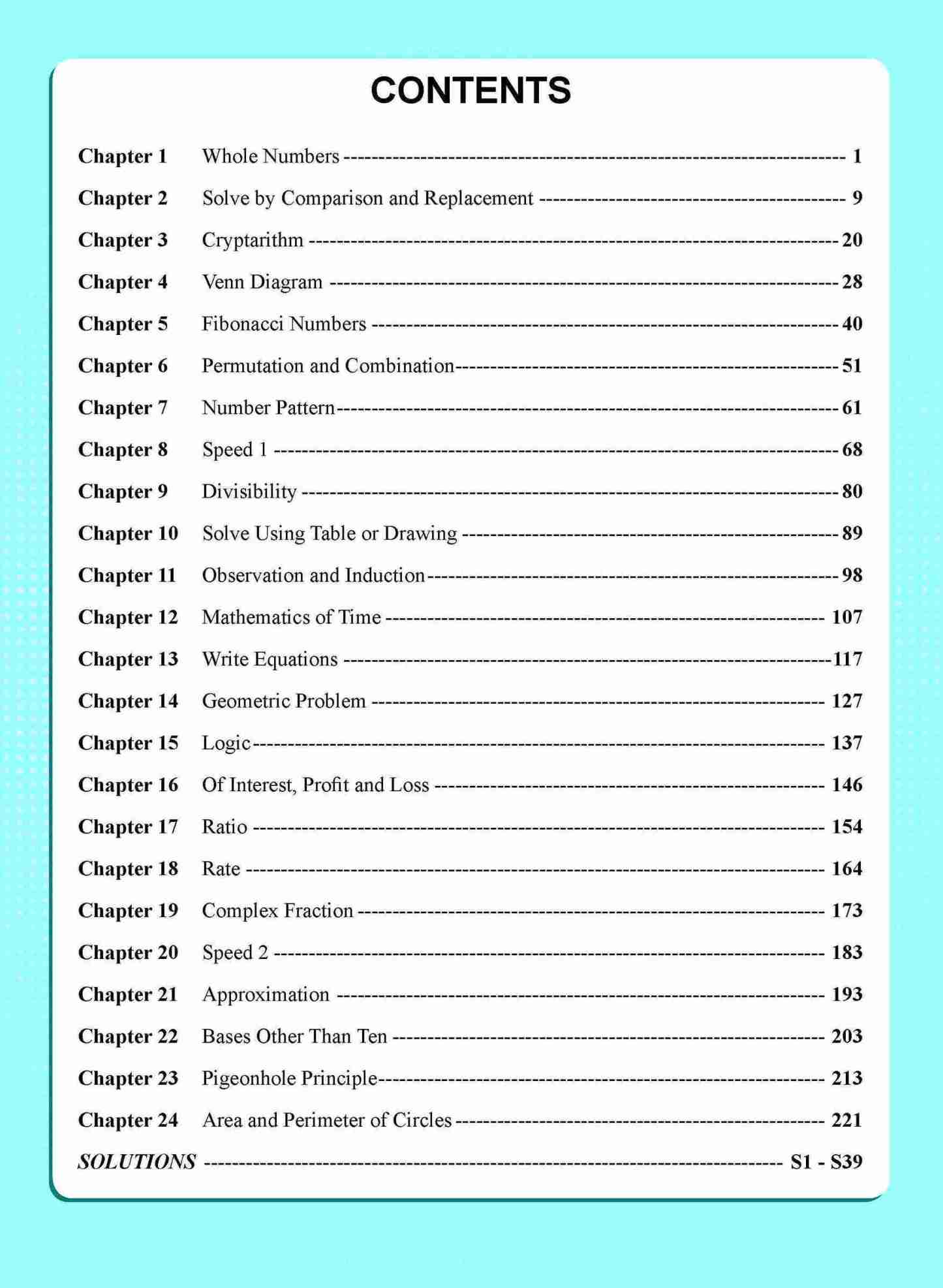 Maths Olympiad Advanced