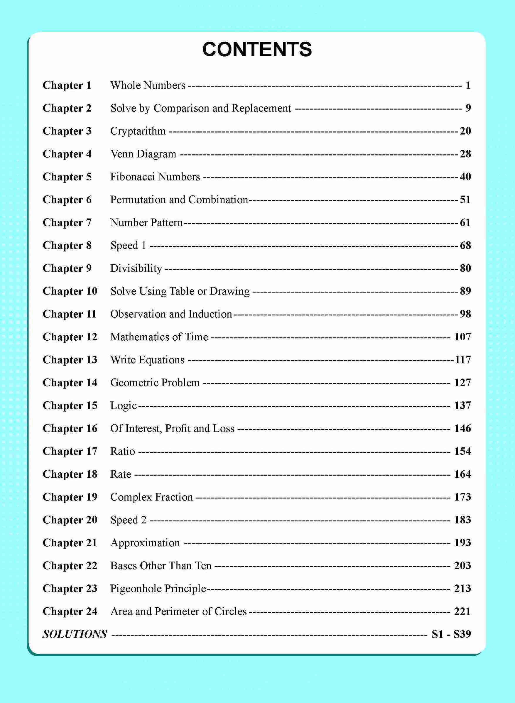 Maths Olympiad Advanced