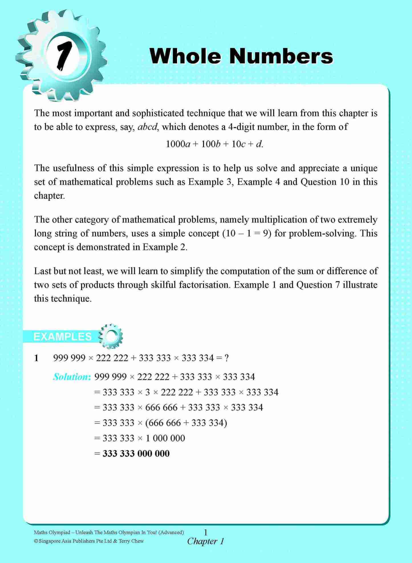 Maths Olympiad Advanced