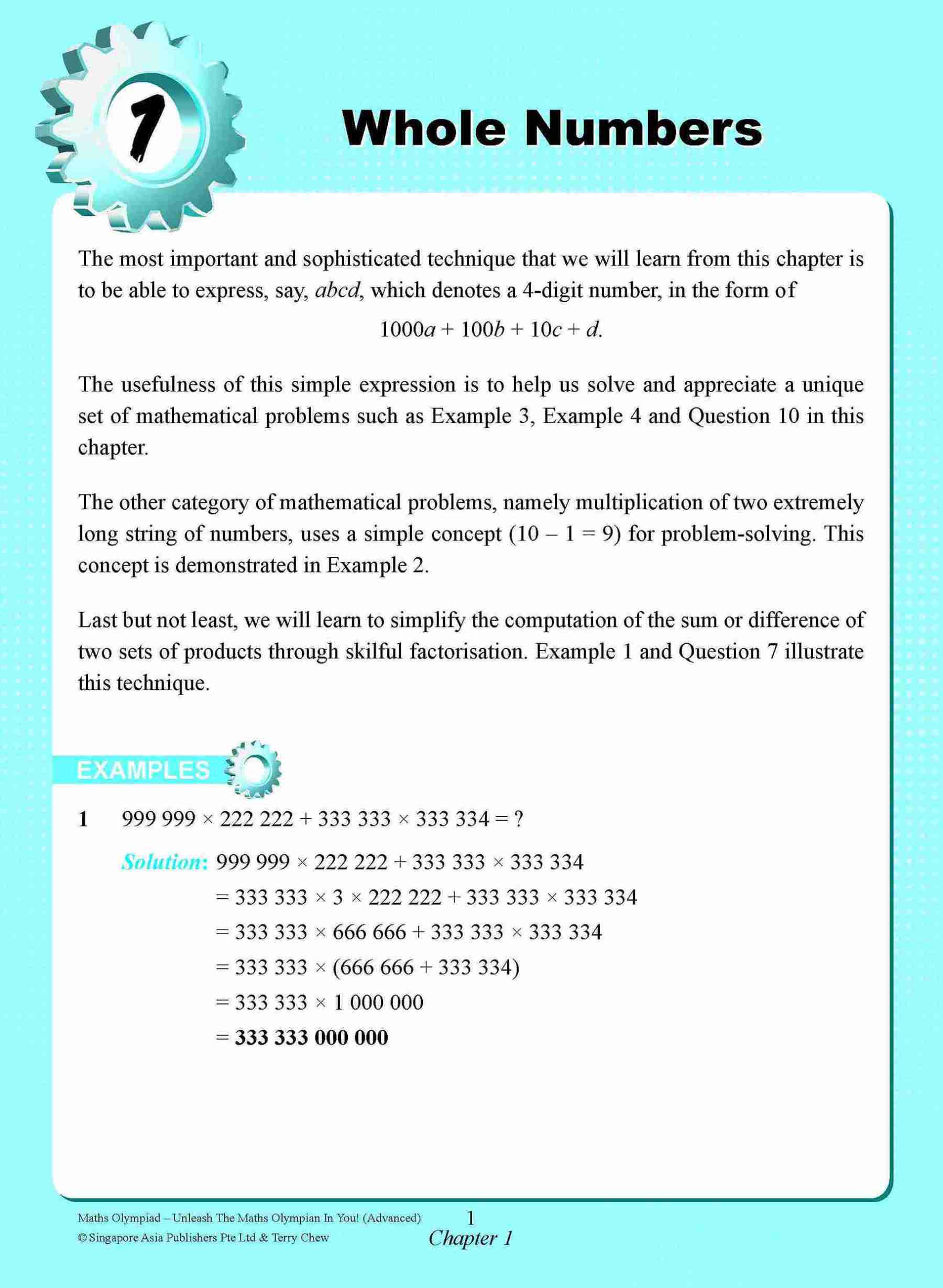 Maths Olympiad Advanced