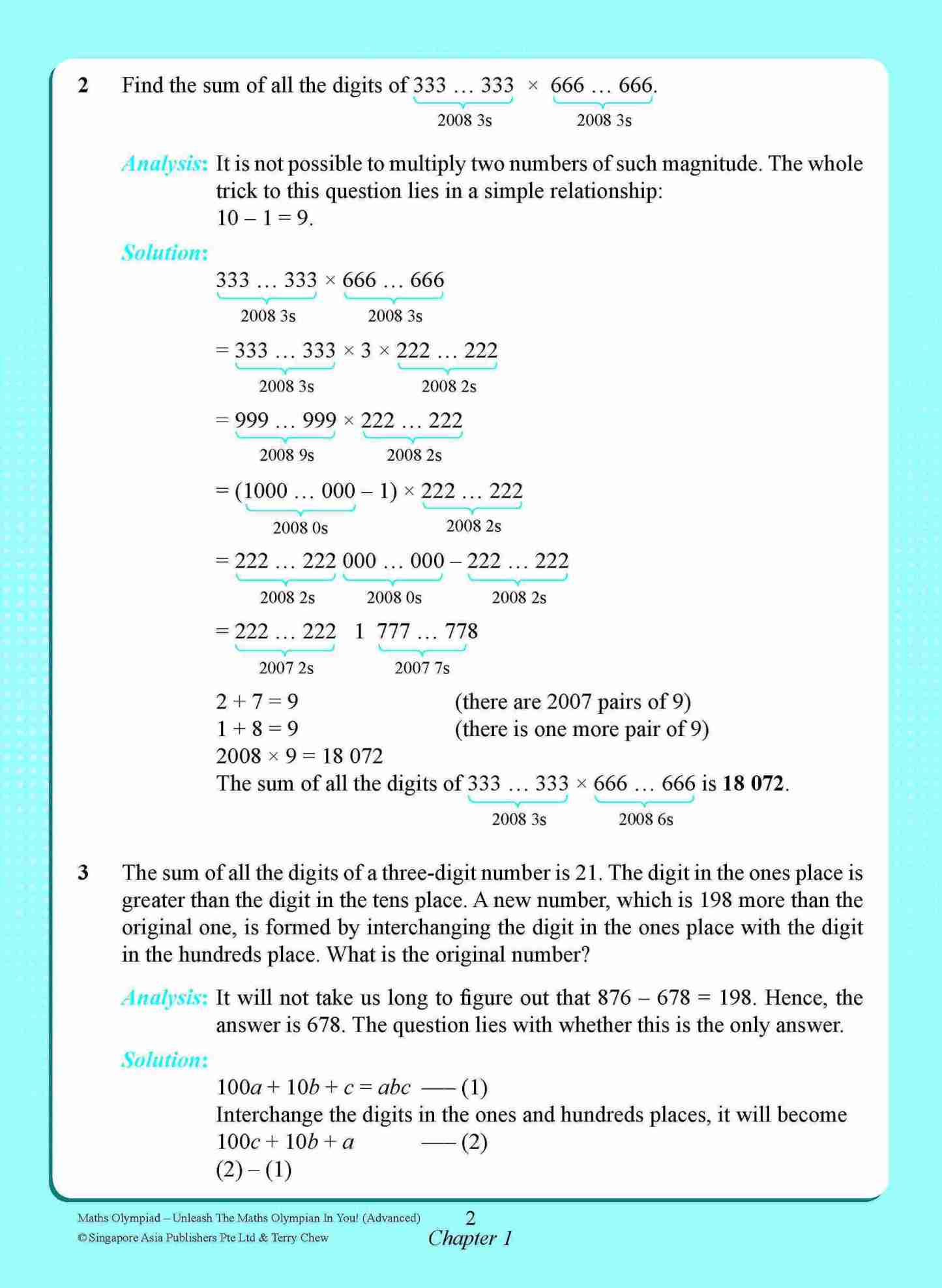 Maths Olympiad Advanced