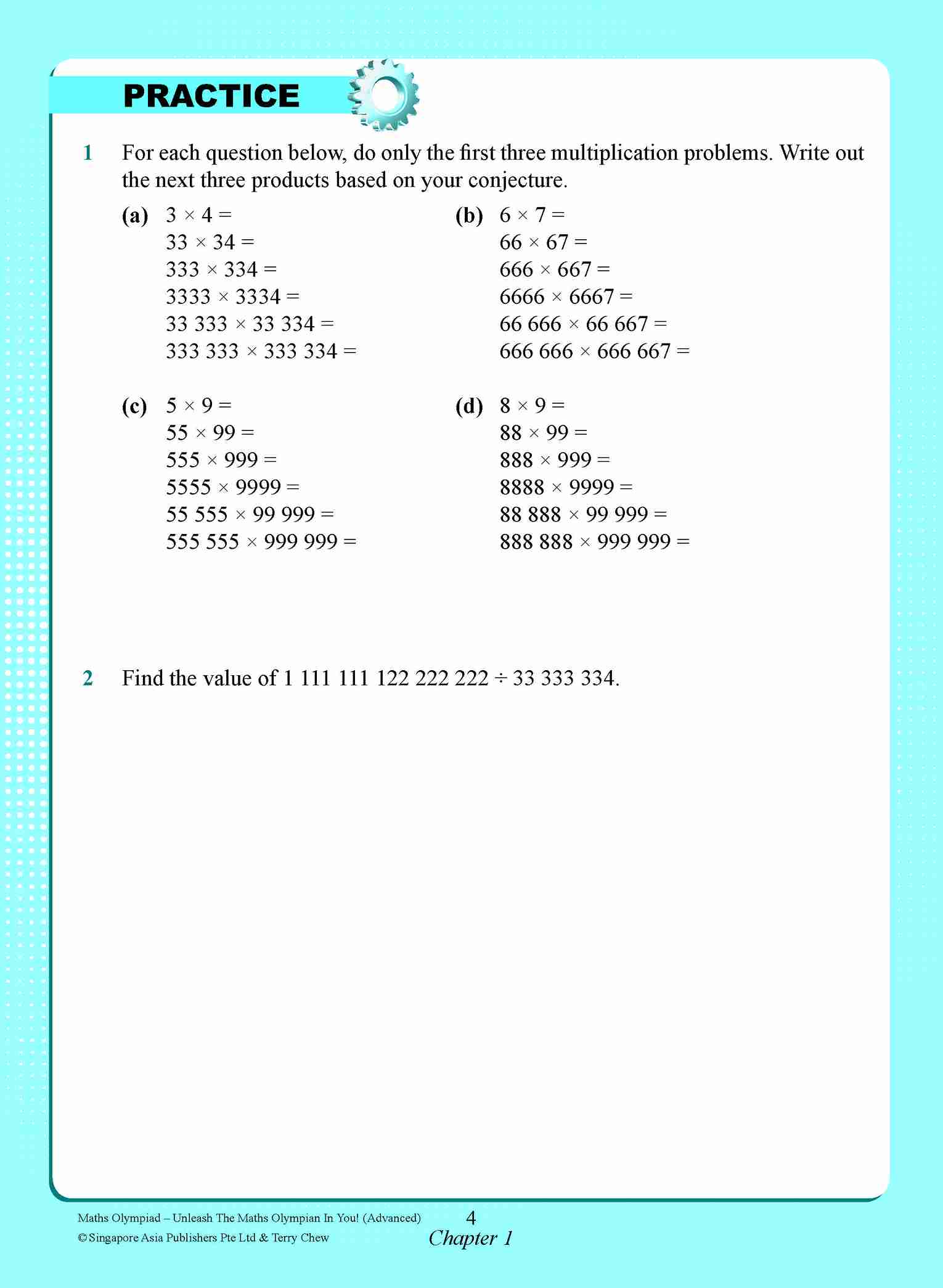 Maths Olympiad Advanced