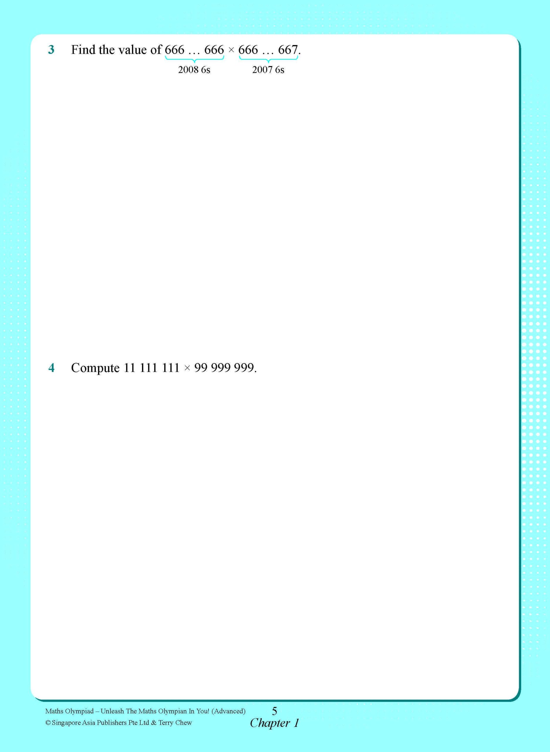 Maths Olympiad Advanced