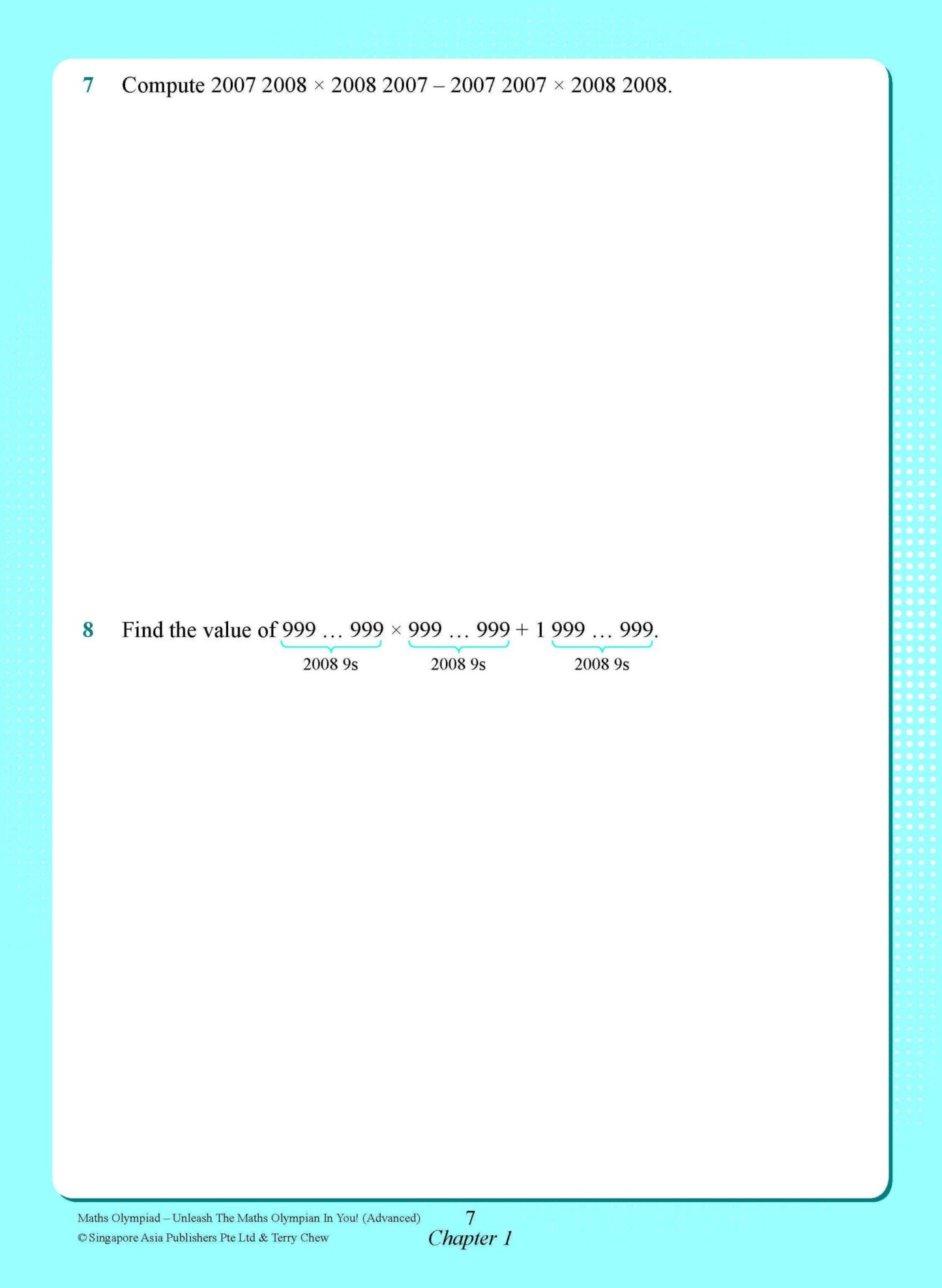 Maths Olympiad Advanced