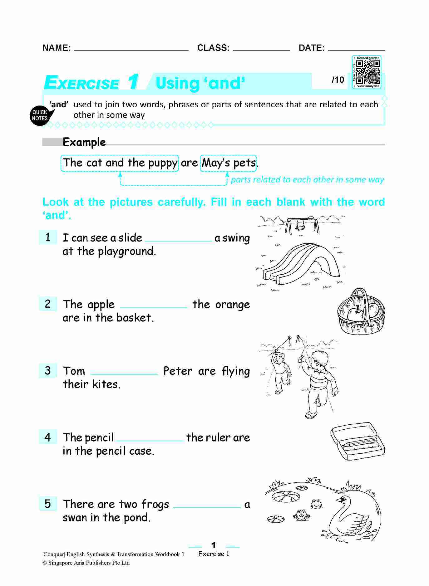 Conquer English Synthesis & Transformation Workbook 1