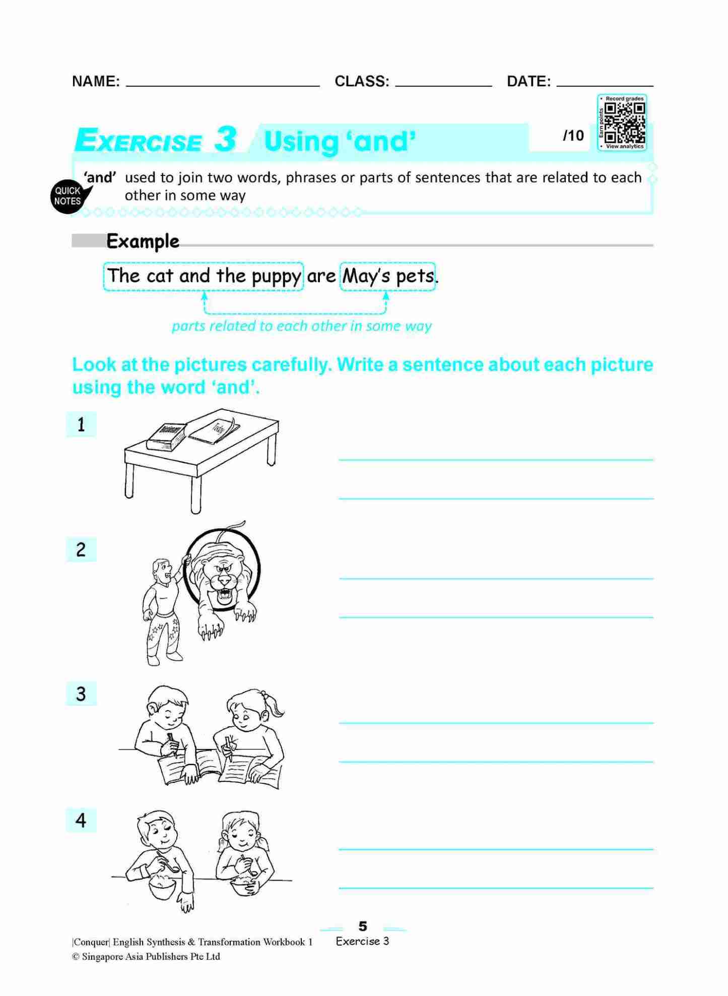 Conquer English Synthesis & Transformation Workbook 1