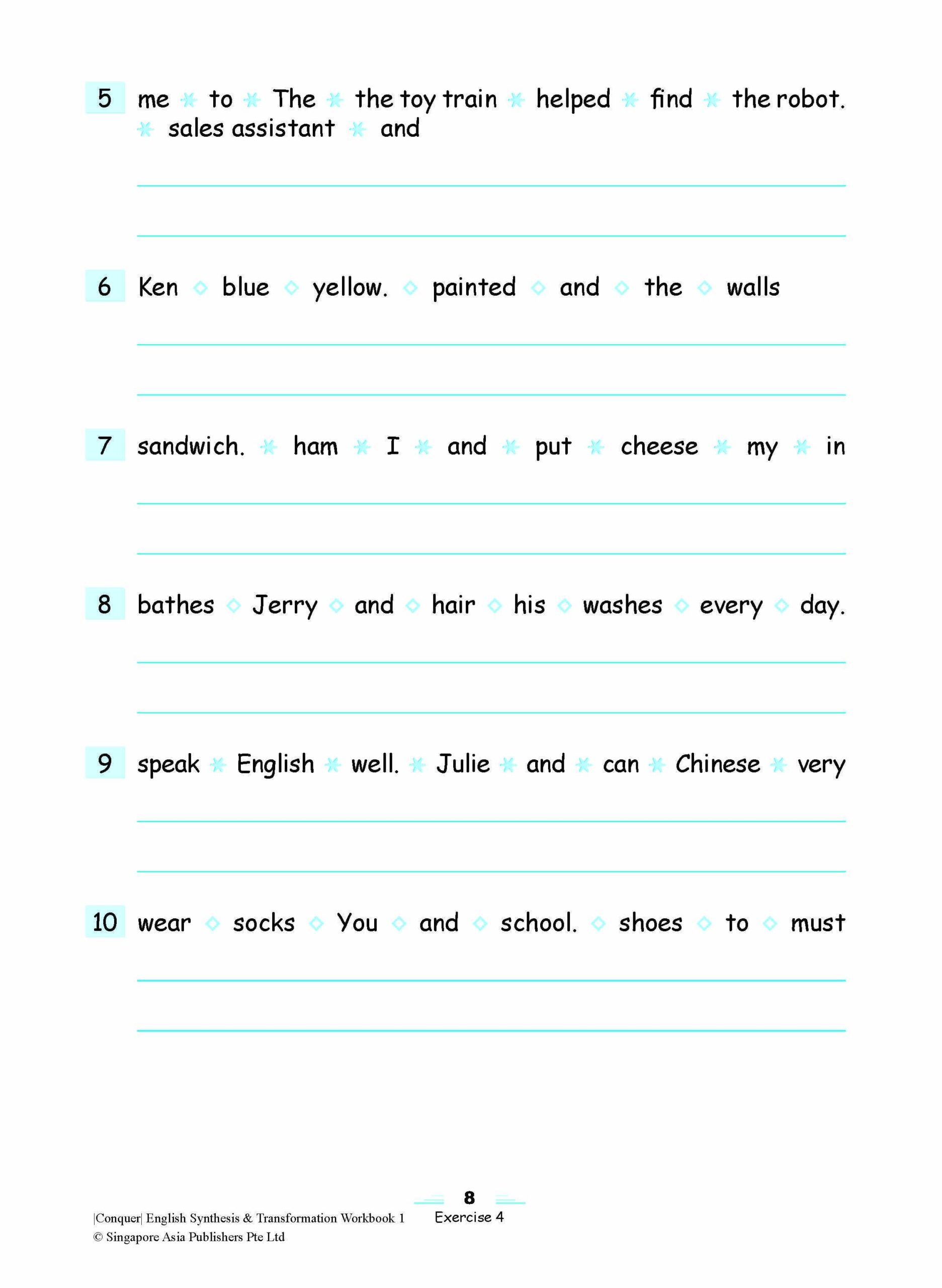 Conquer English Synthesis & Transformation Workbook 1