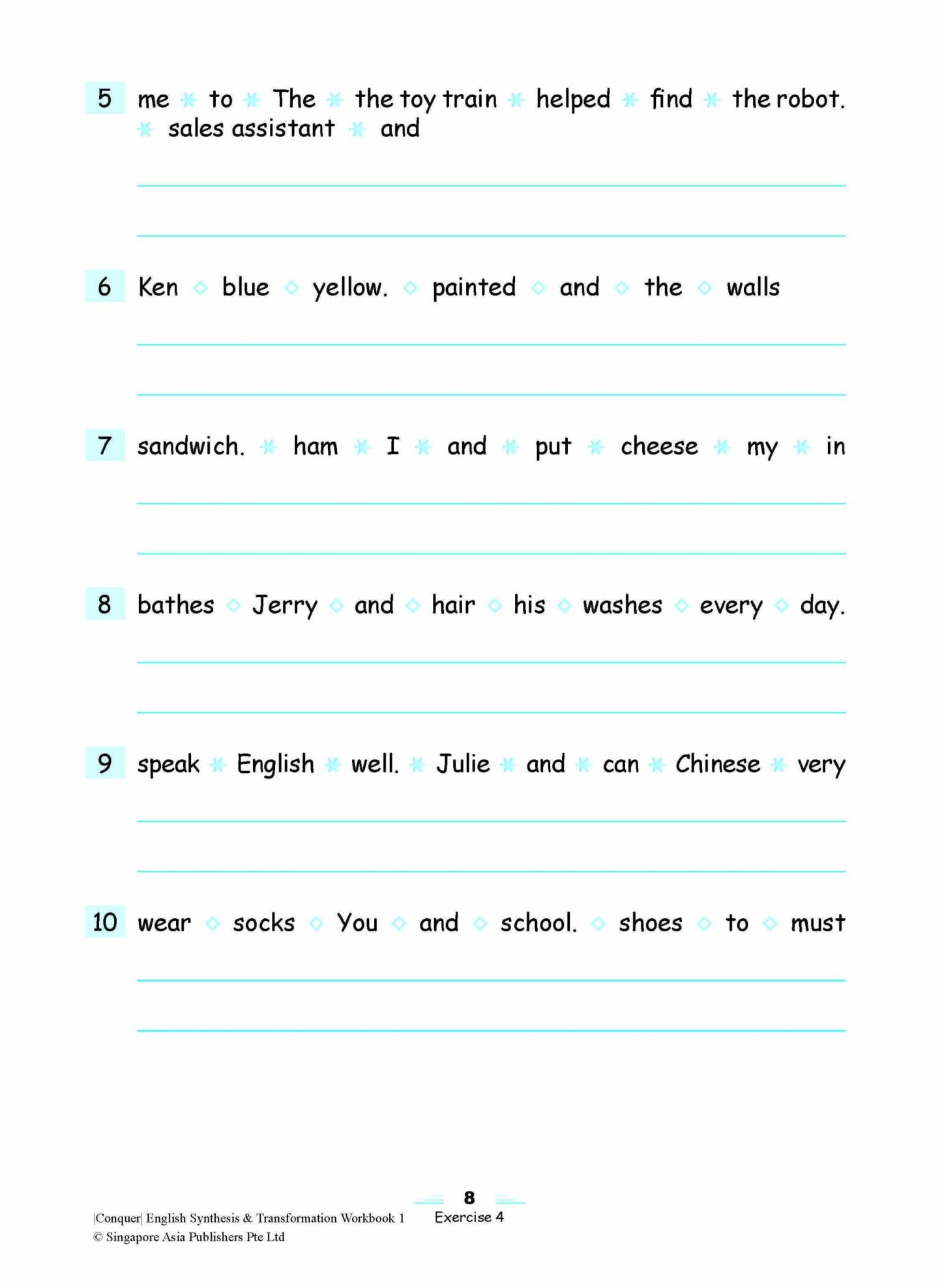 Conquer English Synthesis & Transformation Workbook 1