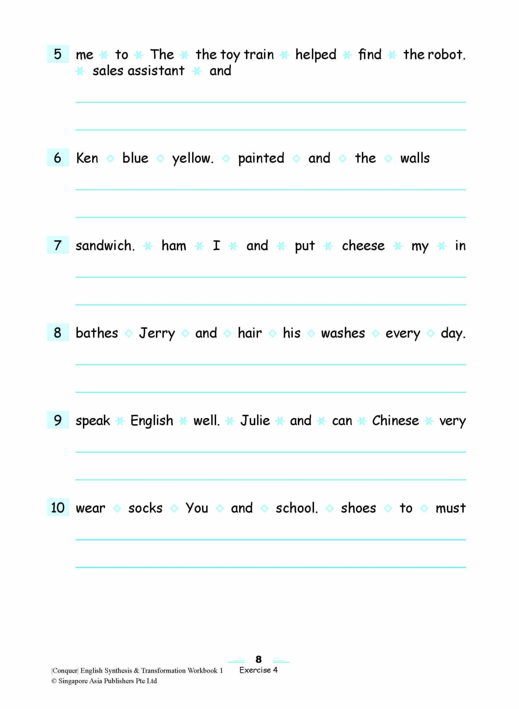 Conquer English Synthesis & Transformation Workbook 1