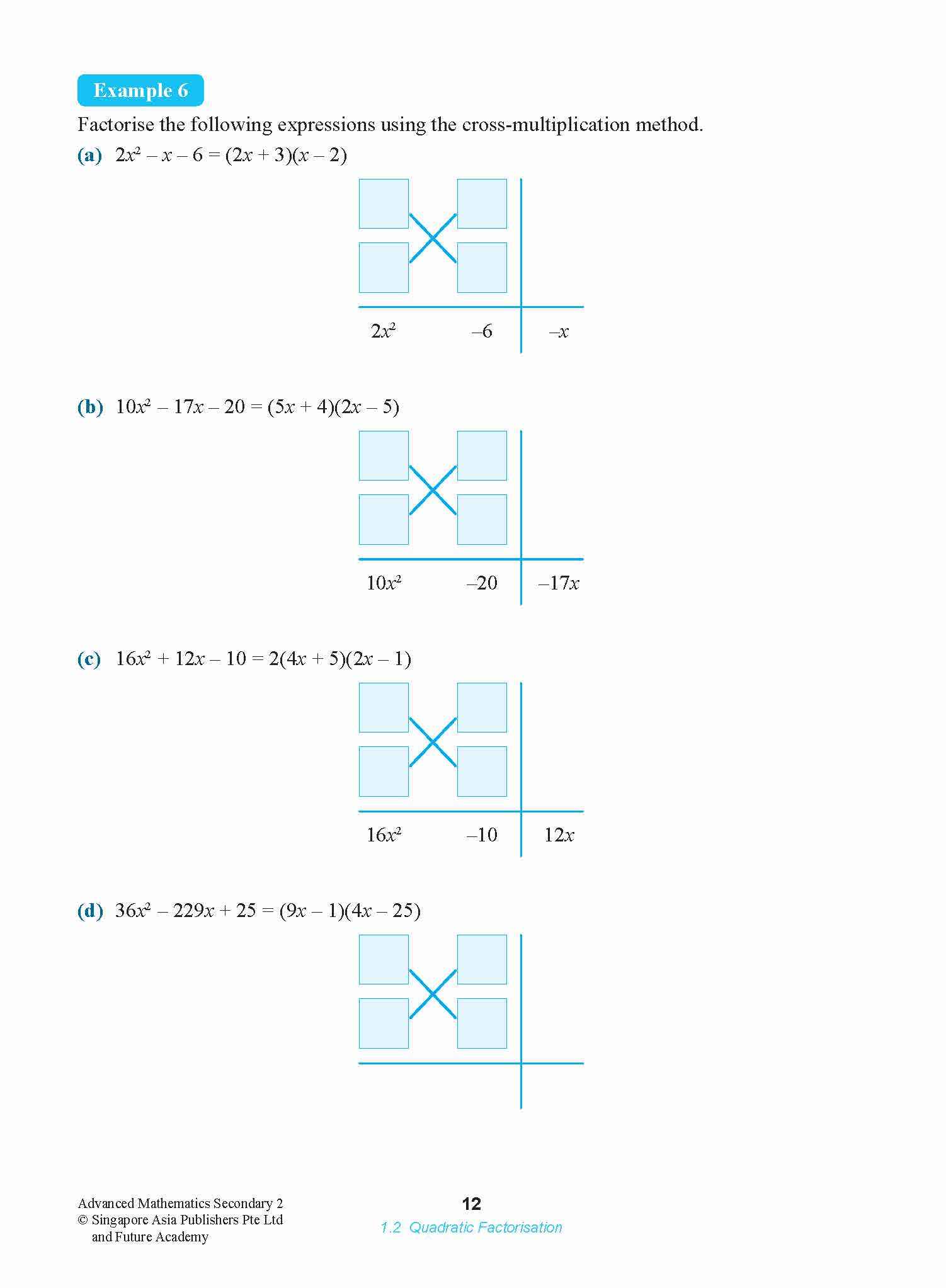 ADVANCED MATHEMATICS FOR G3 AND IP STUDENTS SECONDARY 2