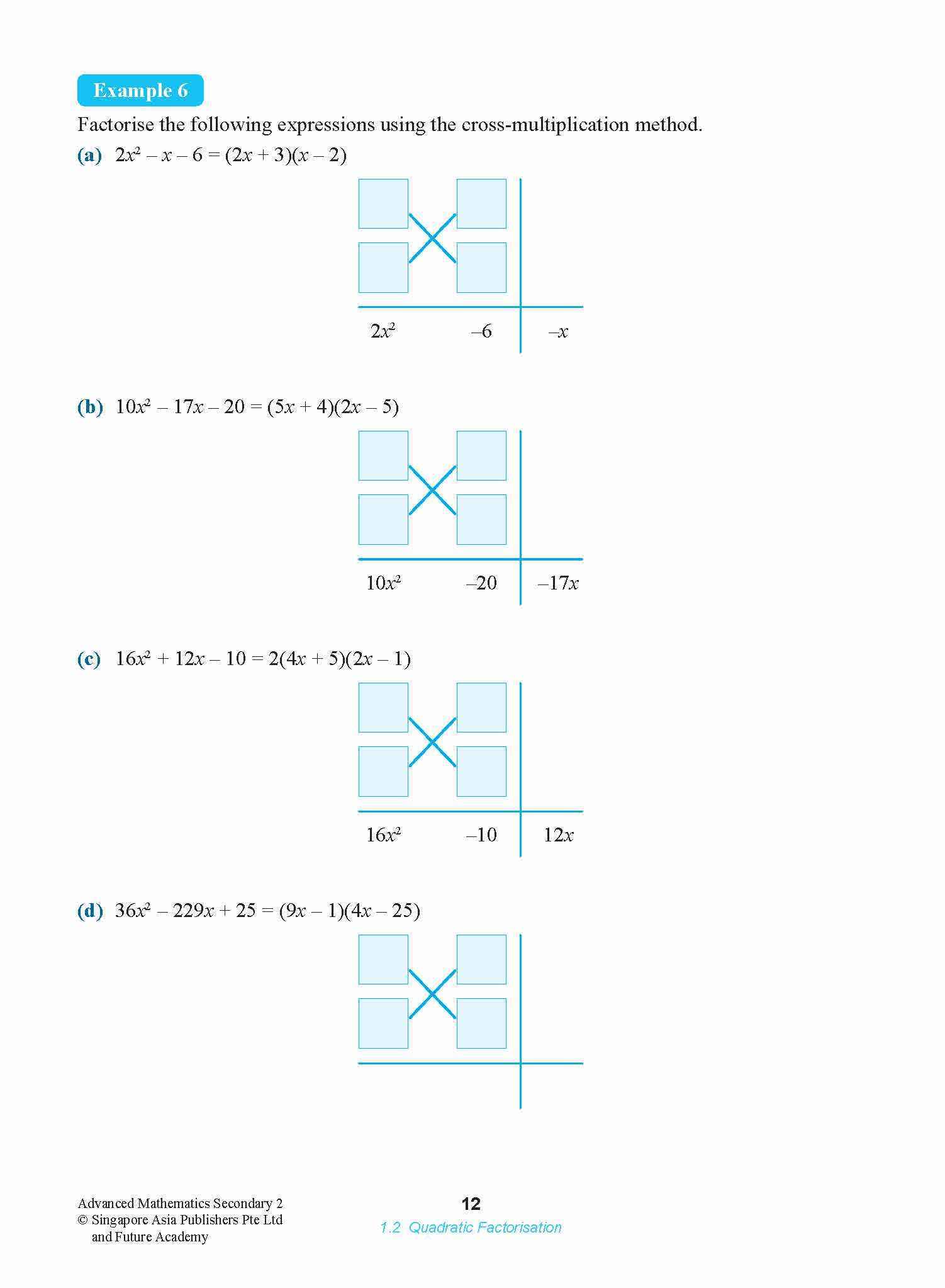 ADVANCED MATHEMATICS FOR G3 AND IP STUDENTS SECONDARY 2