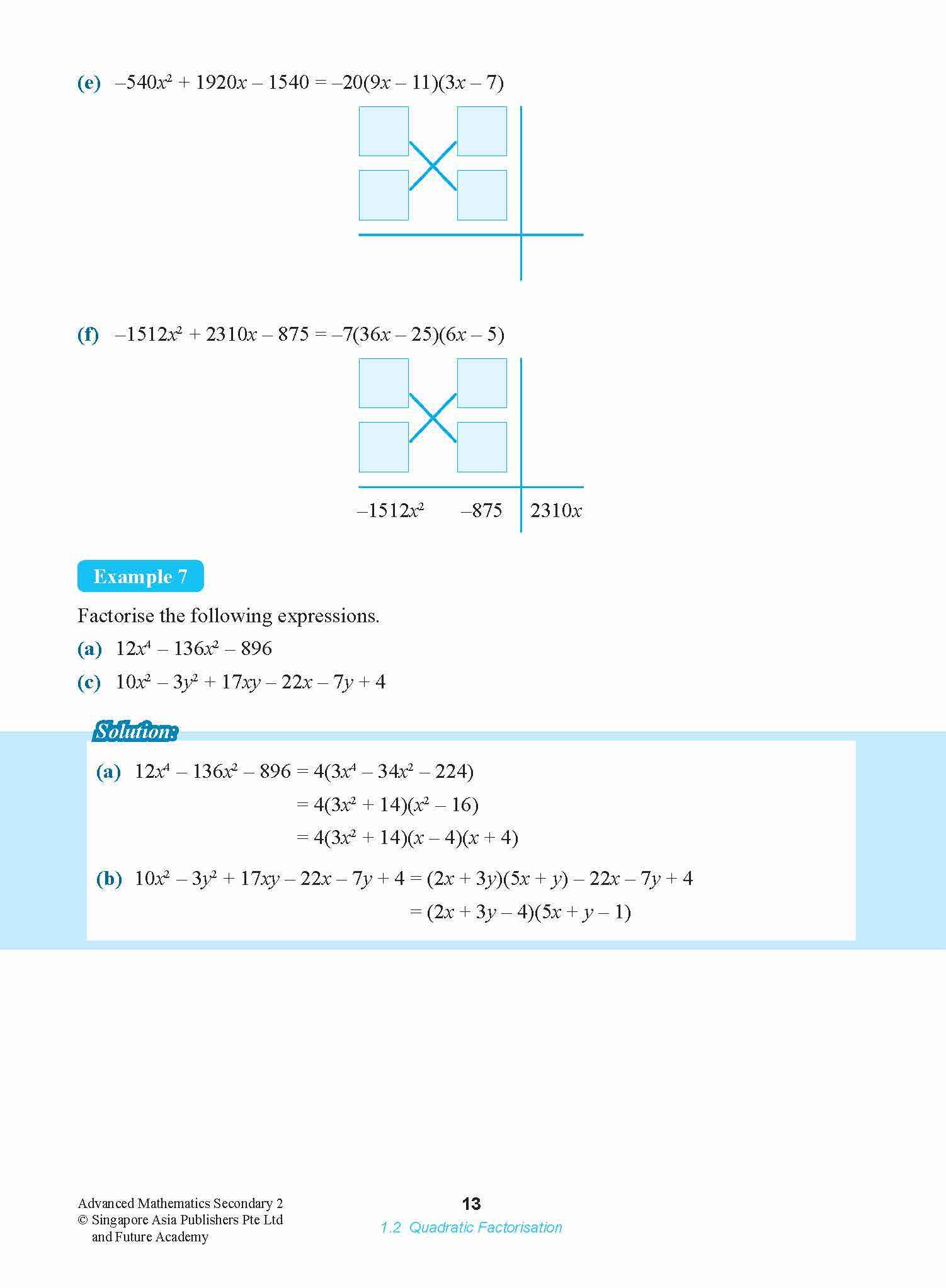 ADVANCED MATHEMATICS FOR G3 AND IP STUDENTS SECONDARY 2