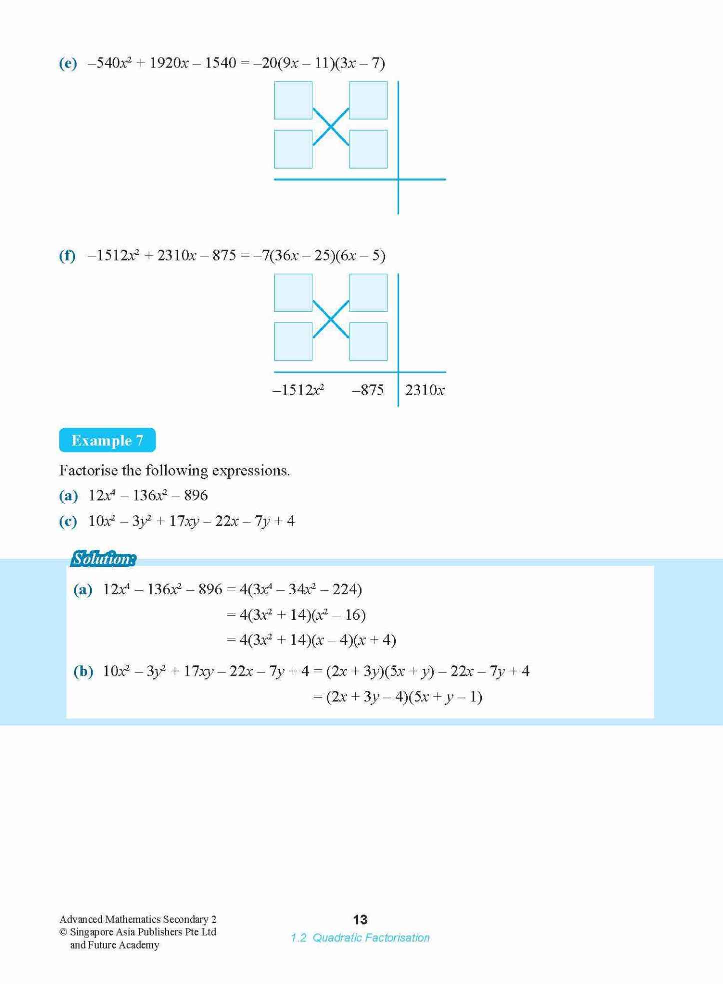 ADVANCED MATHEMATICS FOR G3 AND IP STUDENTS SECONDARY 2