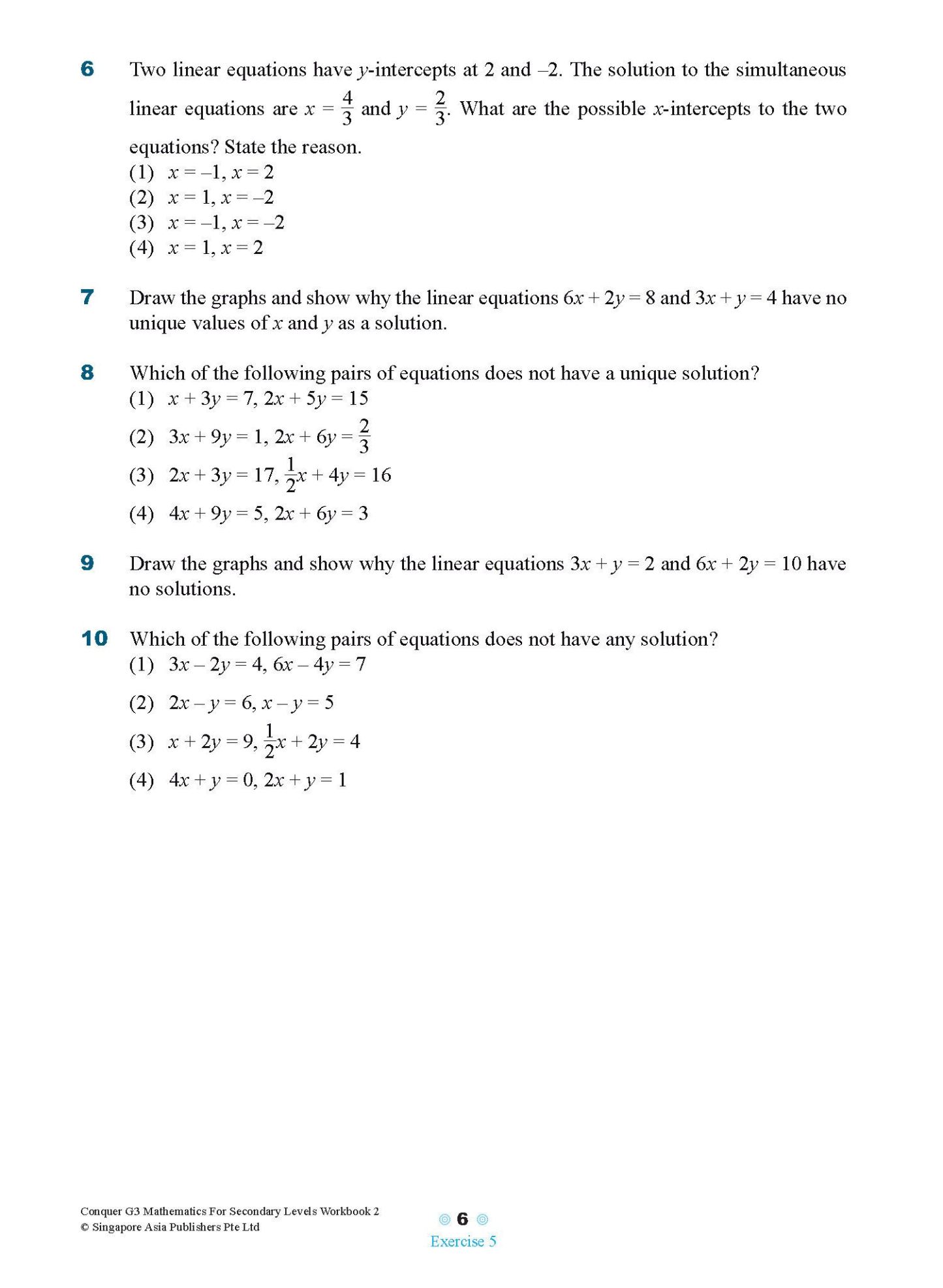 Conquer G3 Mathematics For Secondary Levels Workbook 2