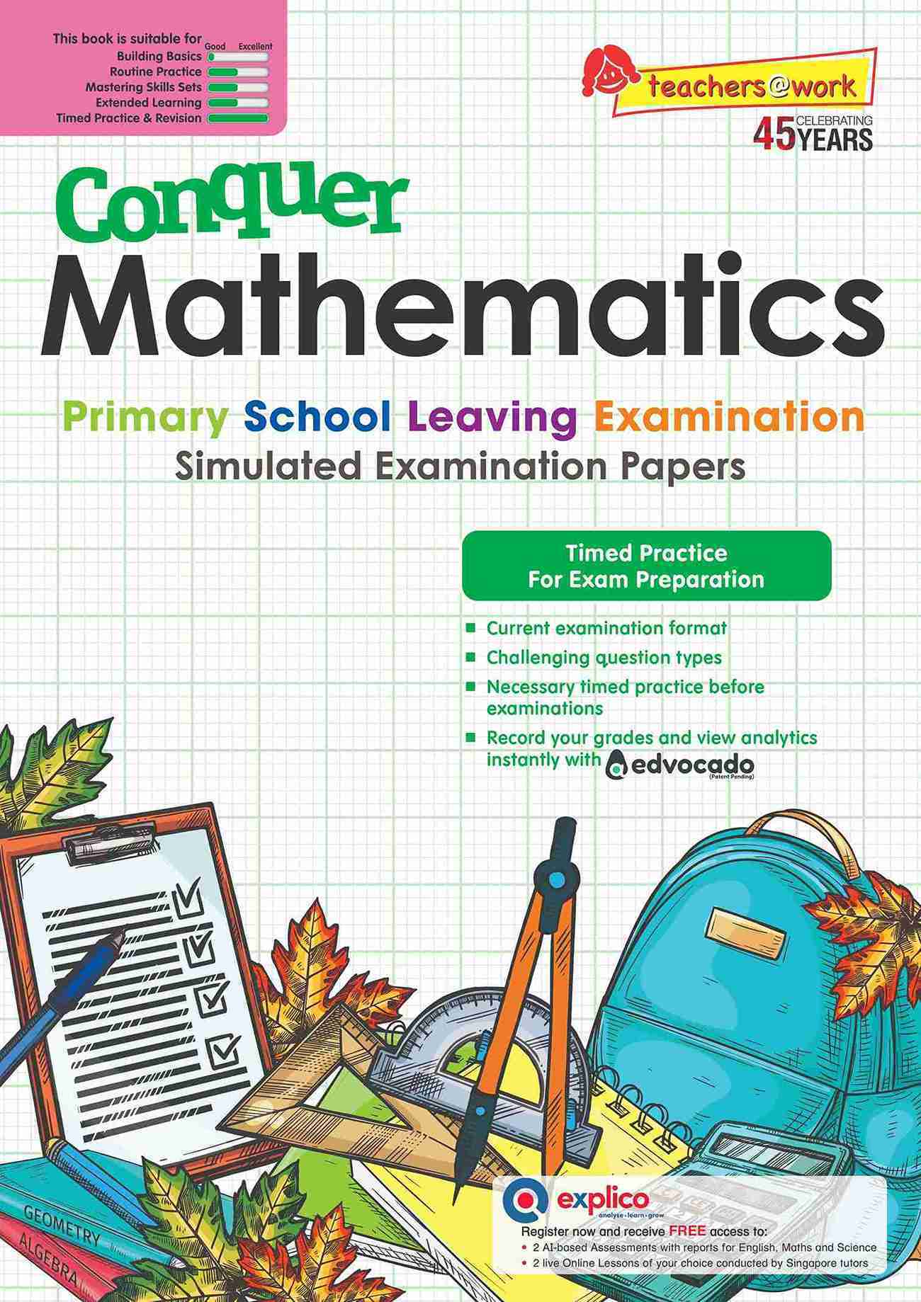 Conquer Mathematics Primary School Leaving Examination – Simulated Examination Papers 