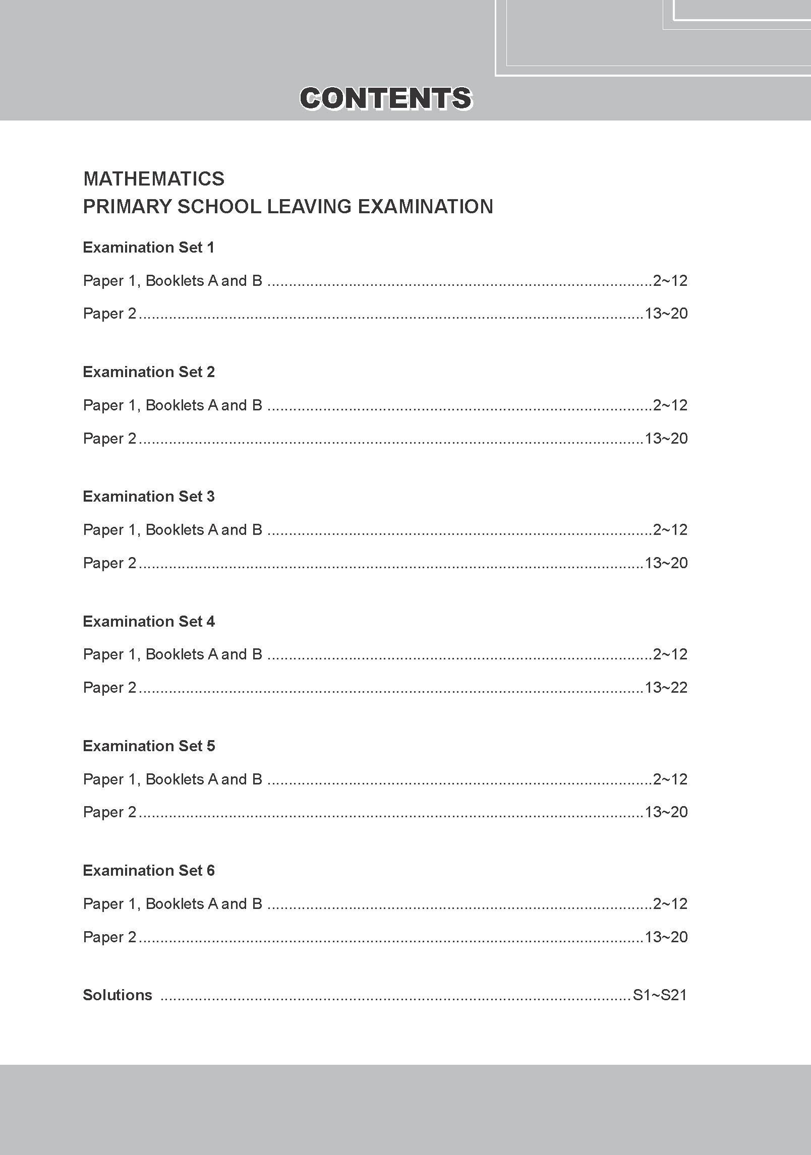 Conquer Mathematics Primary School Leaving Examination – Simulated Examination Papers 
