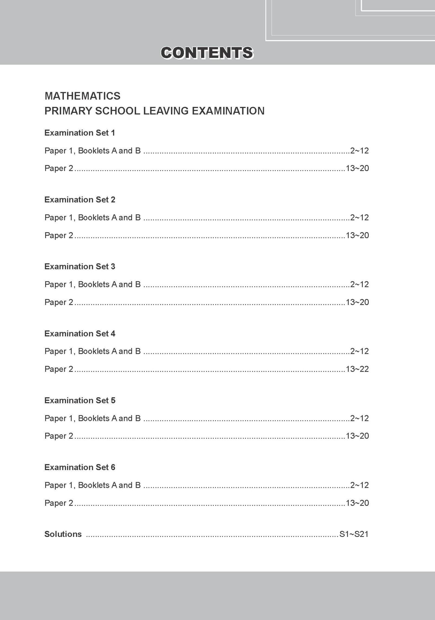 Conquer Mathematics Primary School Leaving Examination – Simulated Examination Papers 