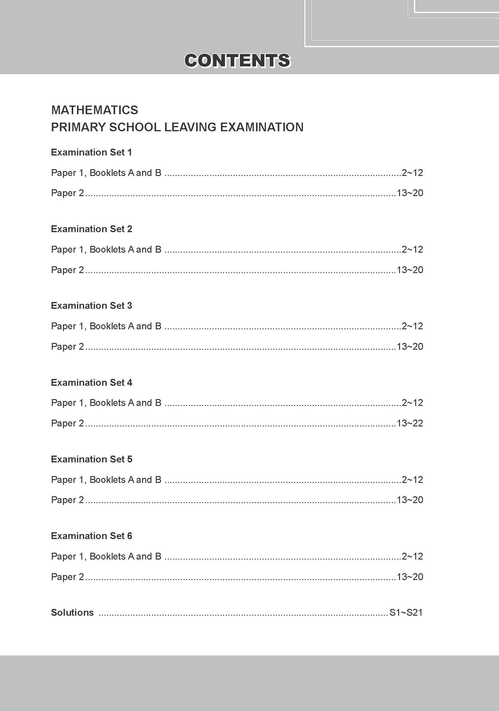 Conquer Mathematics Primary School Leaving Examination – Simulated Examination Papers 