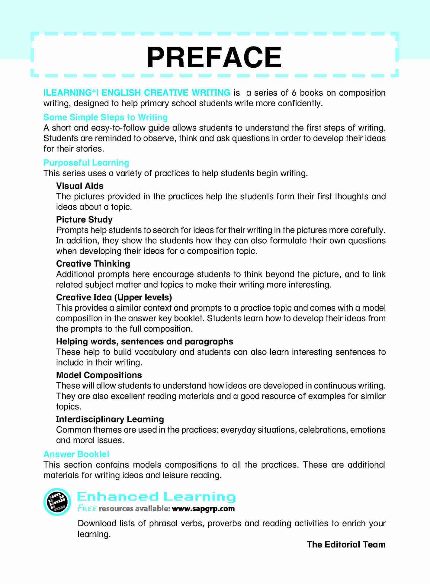 LEARNING+ ENGLISH CREATIVE WRITING Workbook 5