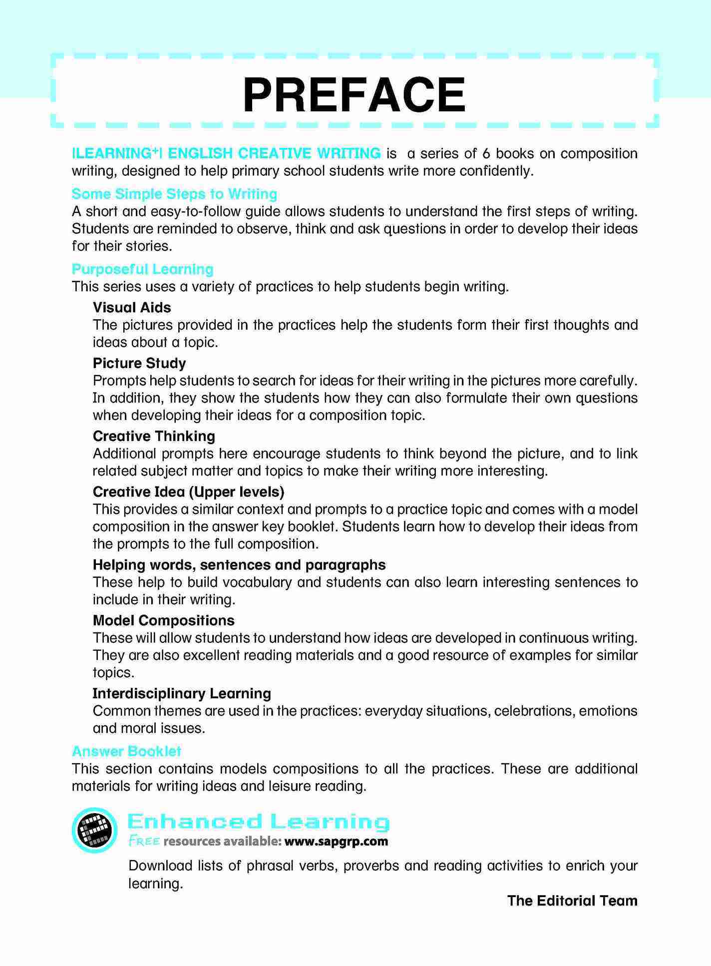 LEARNING+ ENGLISH CREATIVE WRITING Workbook 5