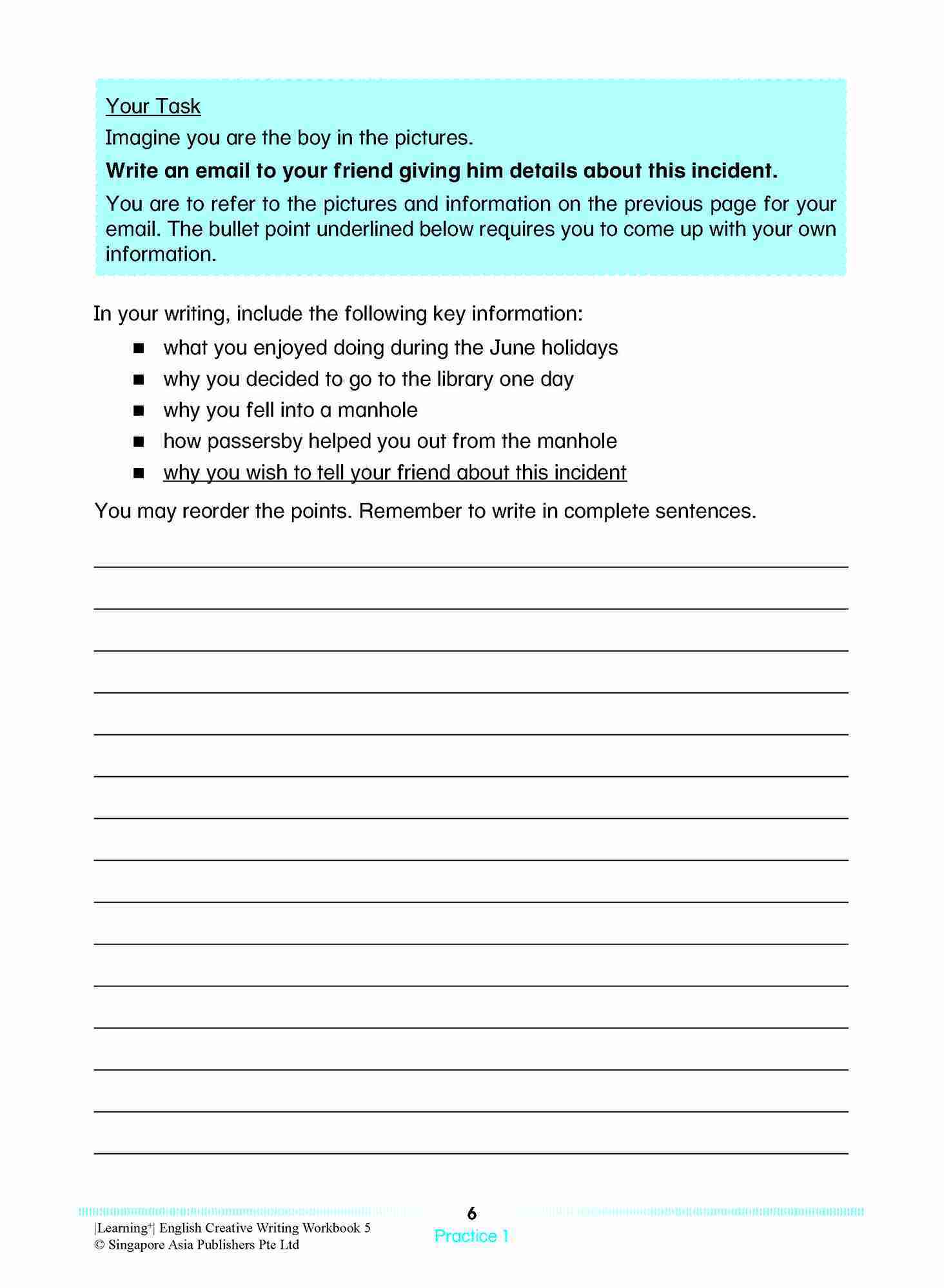 LEARNING+ ENGLISH CREATIVE WRITING Workbook 5