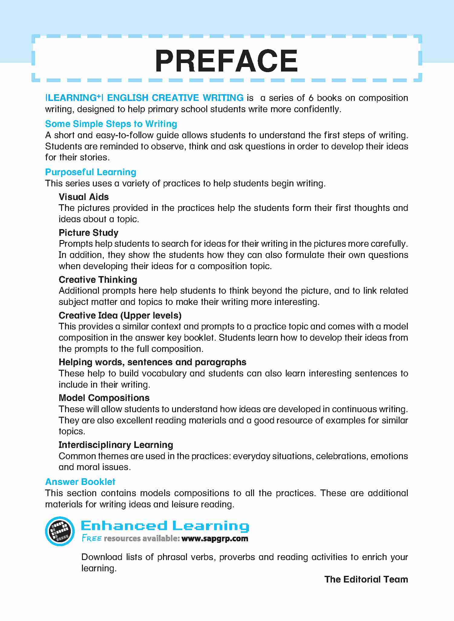 LEARNING+ ENGLISH CREATIVE WRITING Workbook 6