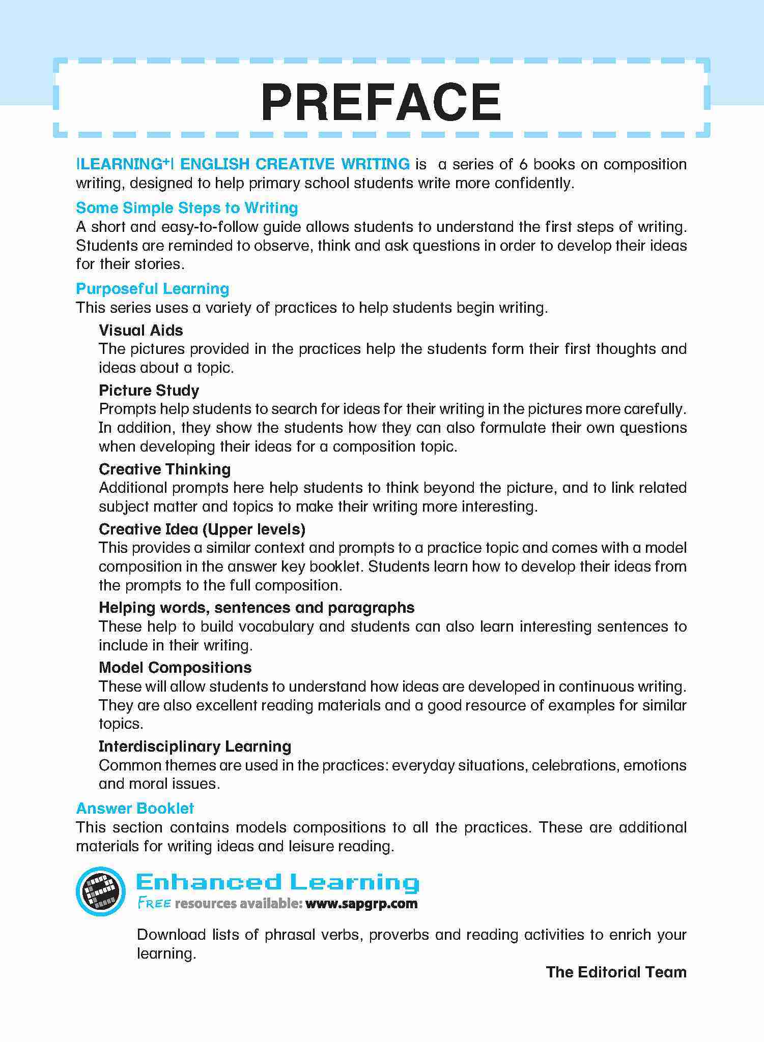 LEARNING+ ENGLISH CREATIVE WRITING Workbook 6