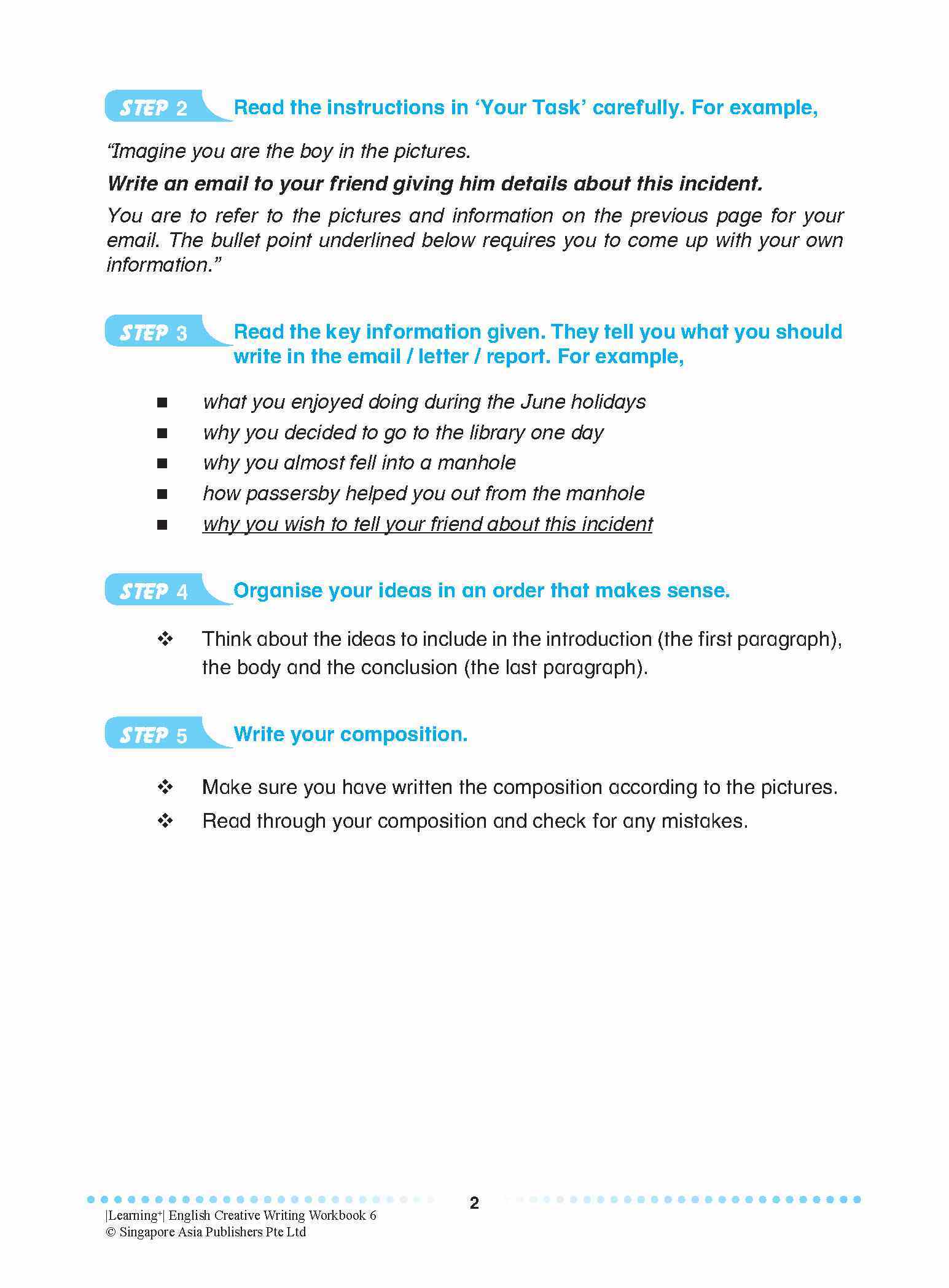 LEARNING+ ENGLISH CREATIVE WRITING Workbook 6