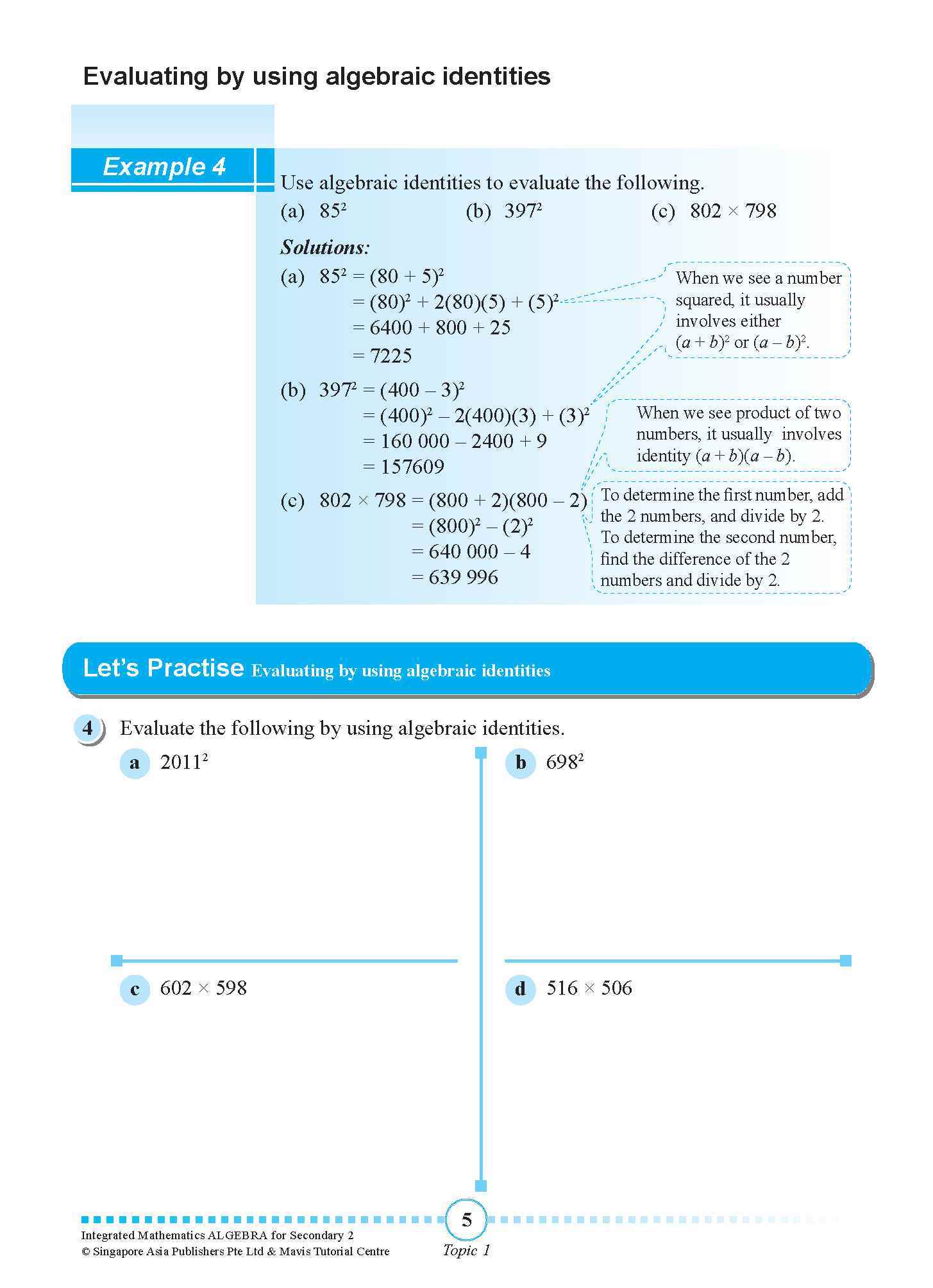 INTEGRATED MATHEMATICS ALGEBRA For SECONDARY 2 [G3 and IP]