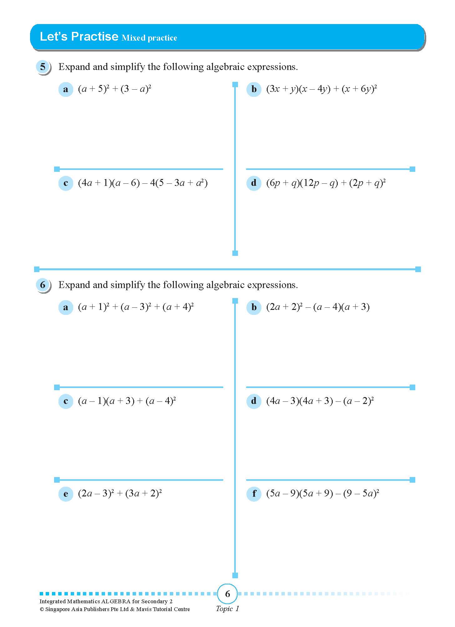 INTEGRATED MATHEMATICS ALGEBRA For SECONDARY 2 [G3 and IP]