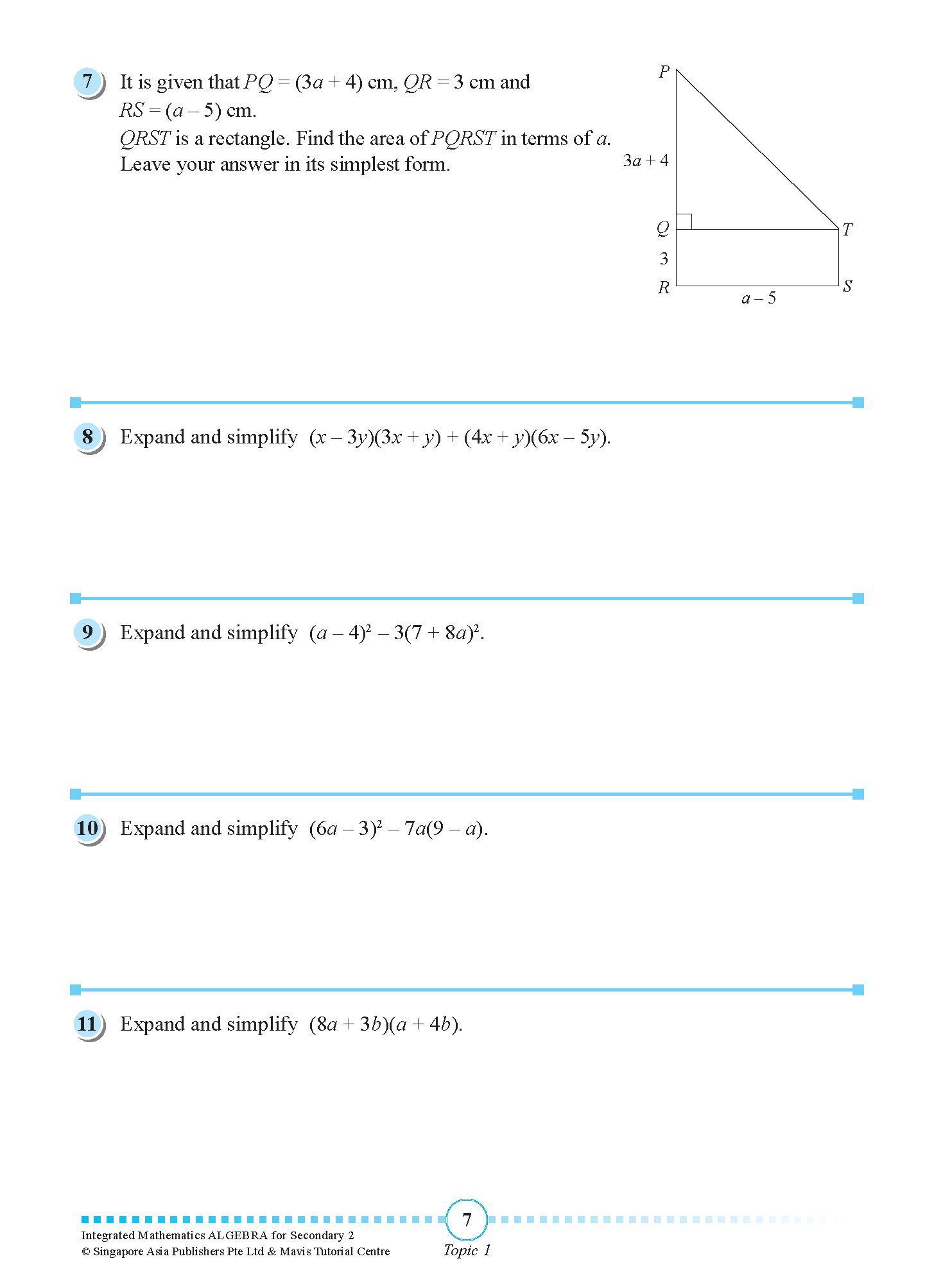 INTEGRATED MATHEMATICS ALGEBRA For SECONDARY 2 [G3 and IP]