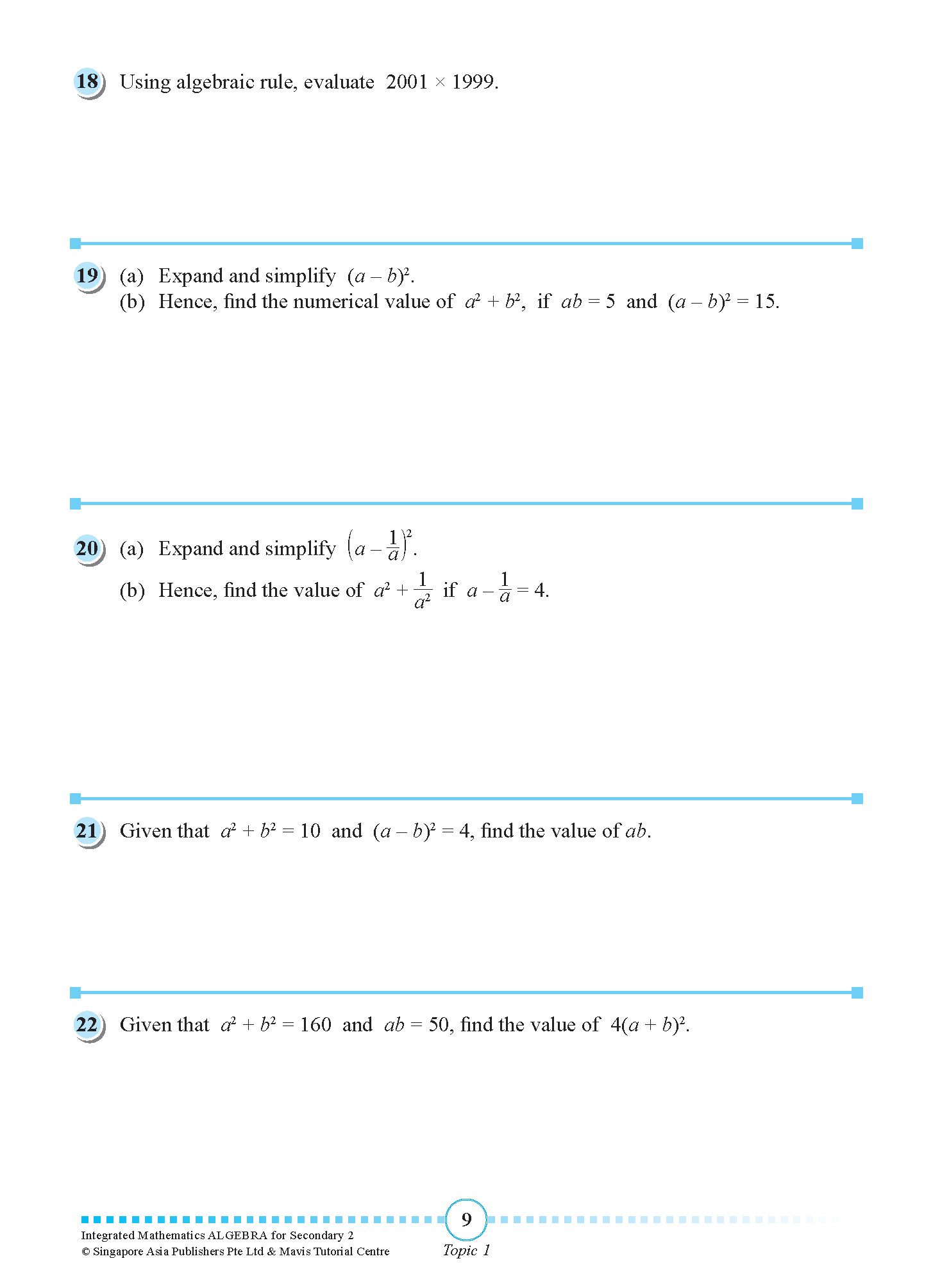 INTEGRATED MATHEMATICS ALGEBRA For SECONDARY 2 [G3 and IP]