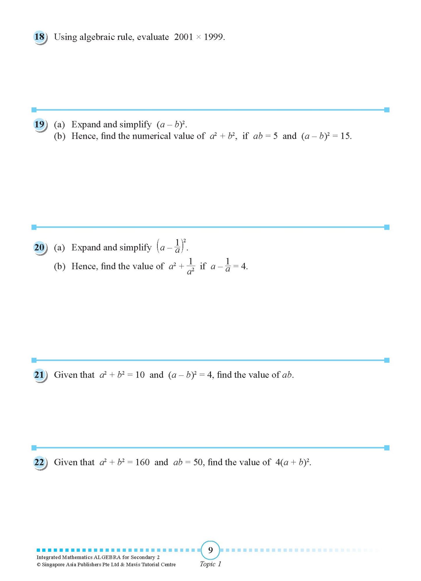 INTEGRATED MATHEMATICS ALGEBRA For SECONDARY 2 [G3 and IP]