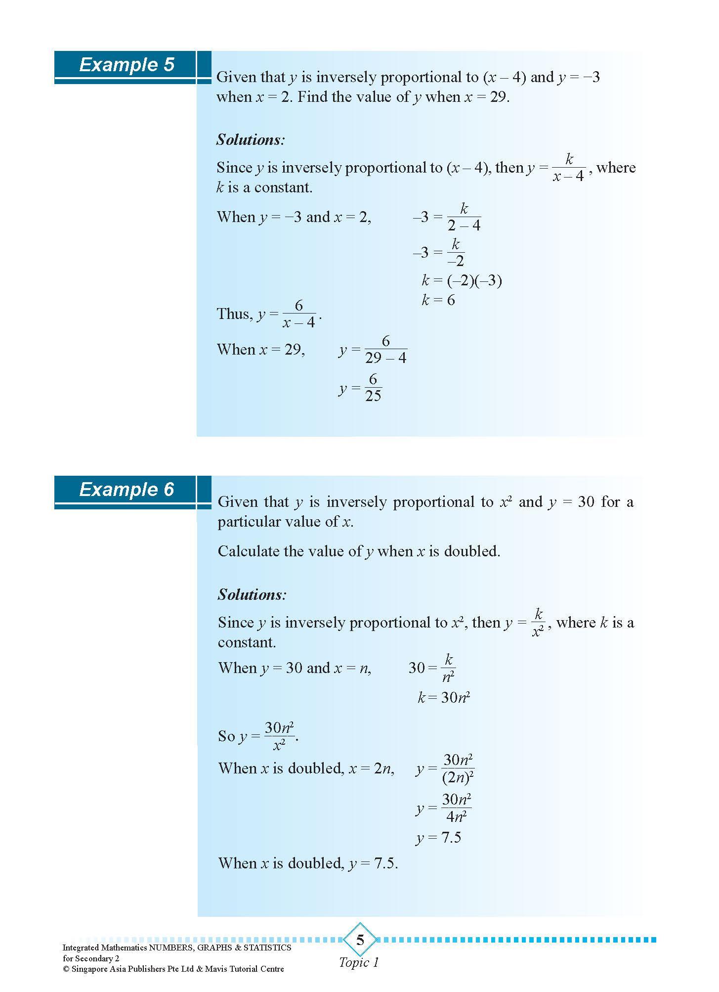 INTEGRATED MATHEMATICS NUMBERS, GRAPHS & STATISTICS For SECONDARY 2 [G3 and IP]