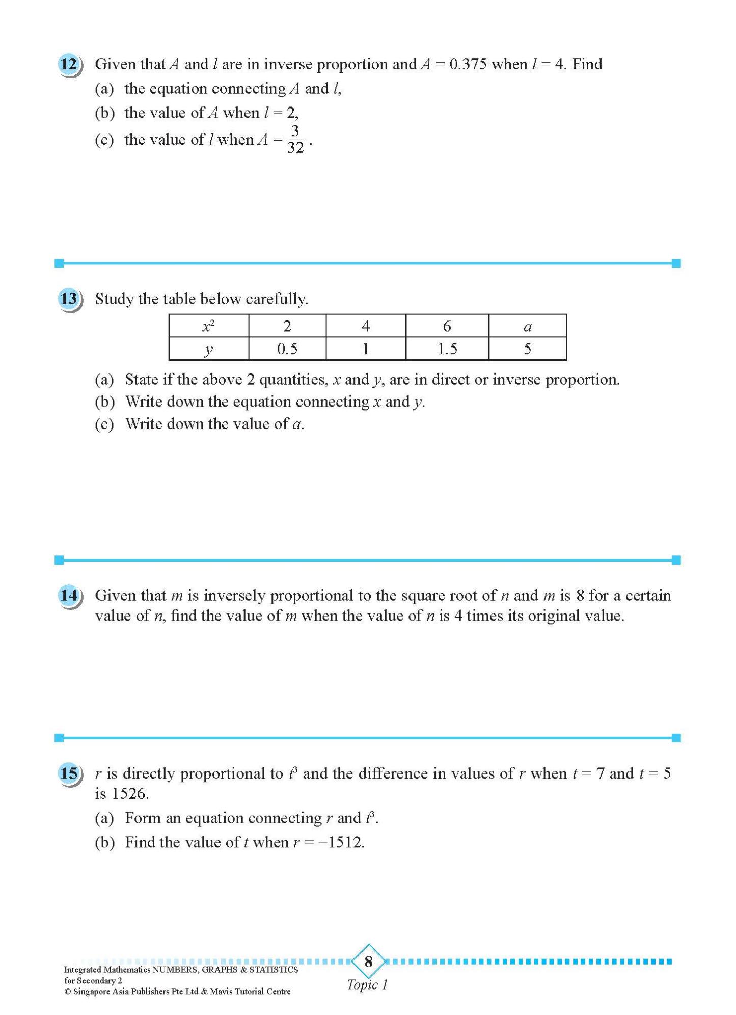INTEGRATED MATHEMATICS NUMBERS, GRAPHS & STATISTICS For SECONDARY 2 [G3 and IP]