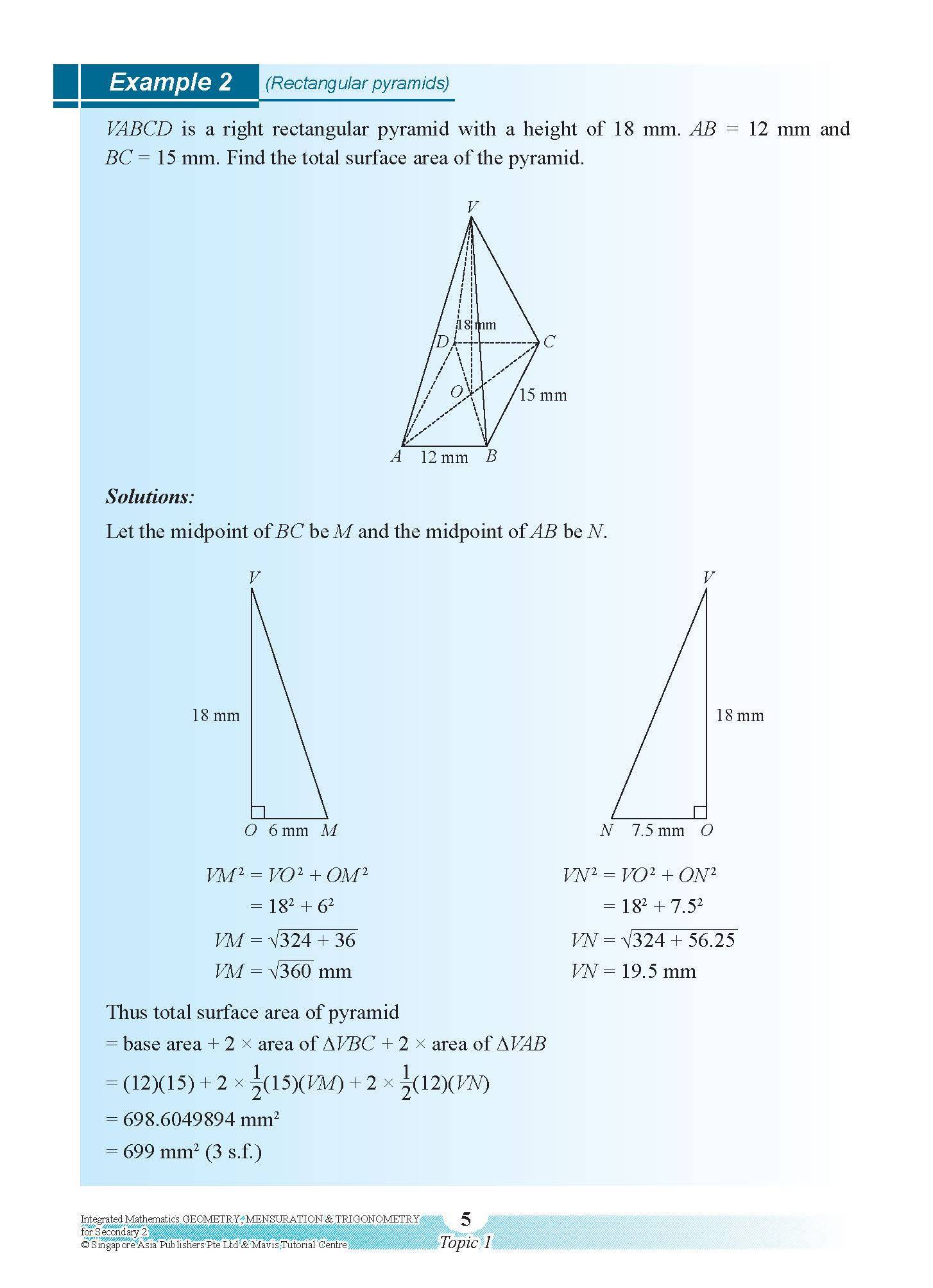 INTEGRATED MATHEMATICS GEOMETRY & MENSURATION For SECONDARY 2 [G3 and IP]