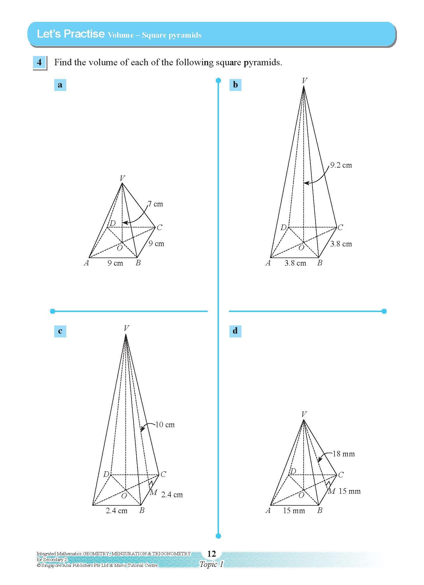 INTEGRATED MATHEMATICS GEOMETRY & MENSURATION For SECONDARY 2 [G3 and IP]