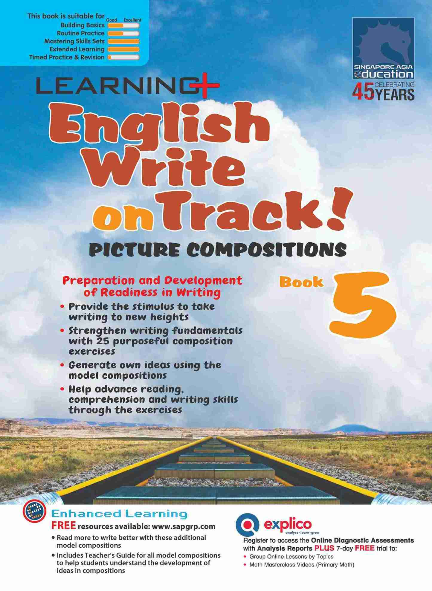 LEARNING+ English Write on Track! PICTURE COMPOSITIONS Book 5