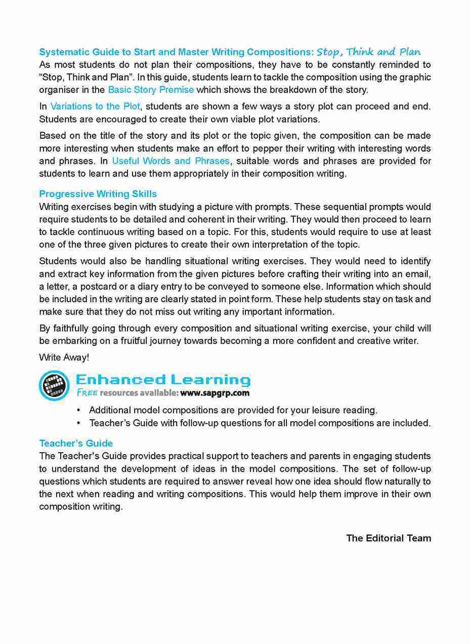 LEARNING+ English Write on Track! PICTURE COMPOSITIONS Book 5