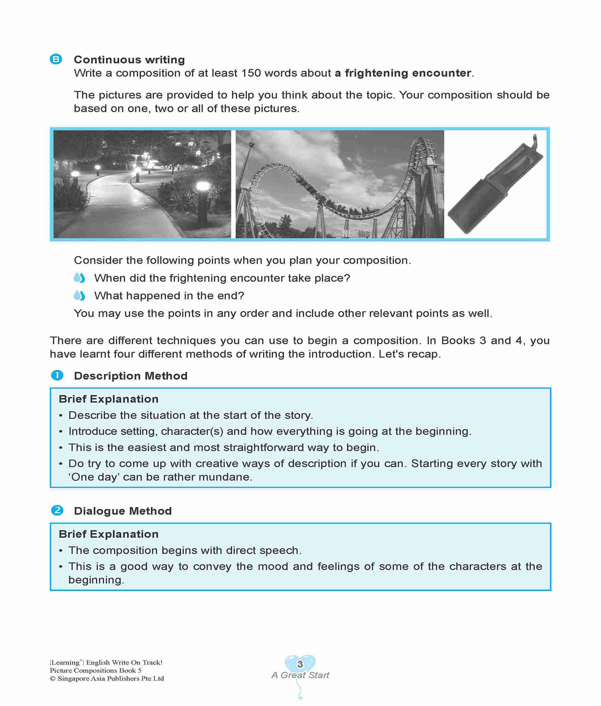 LEARNING+ English Write on Track! PICTURE COMPOSITIONS Book 5