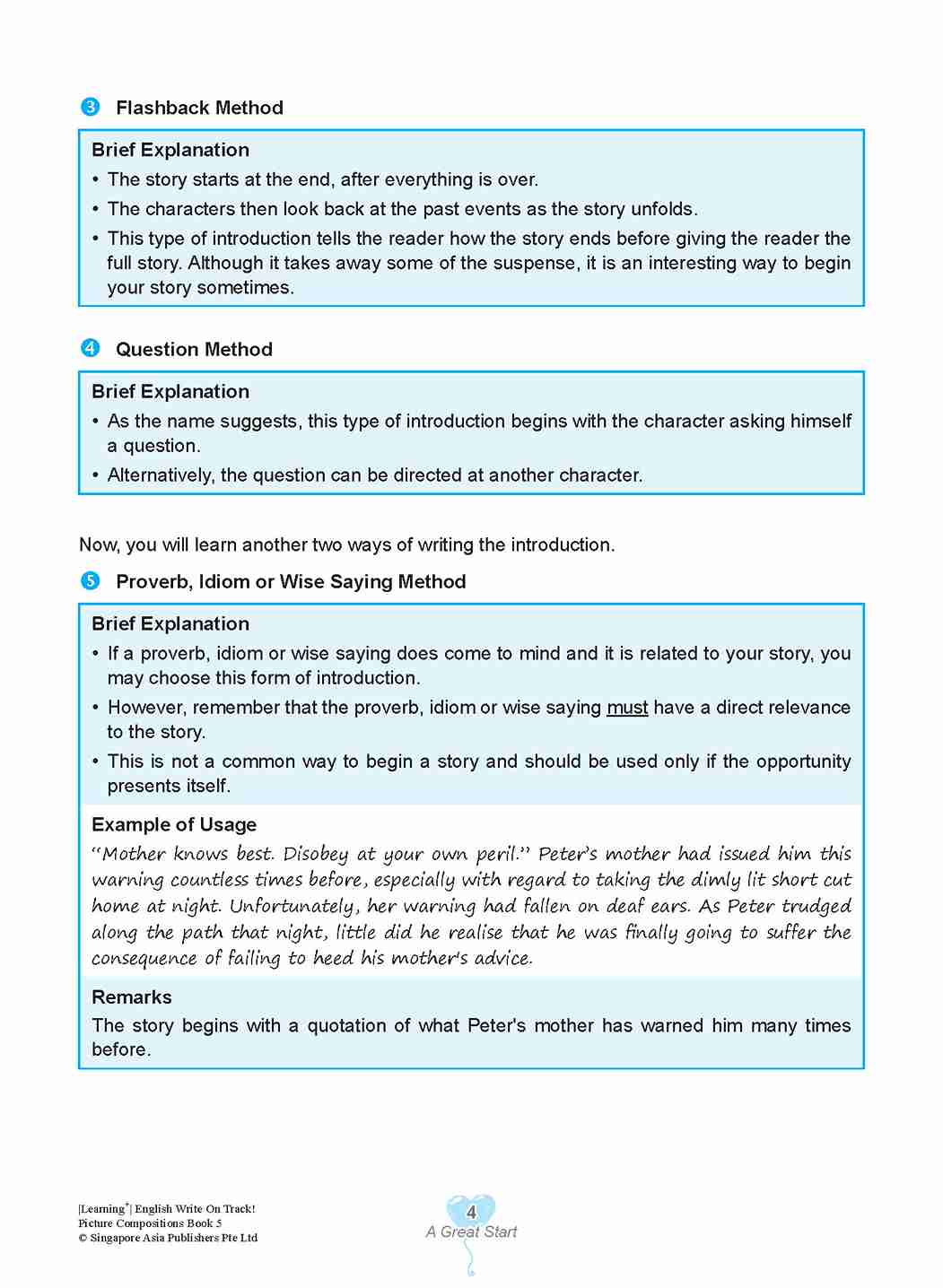 LEARNING+ English Write on Track! PICTURE COMPOSITIONS Book 5