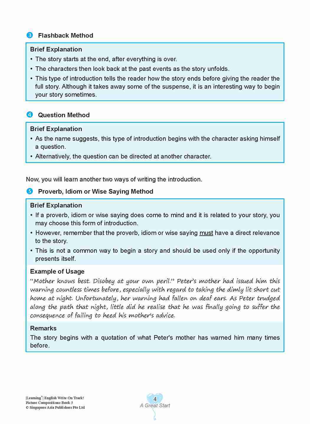 LEARNING+ English Write on Track! PICTURE COMPOSITIONS Book 5