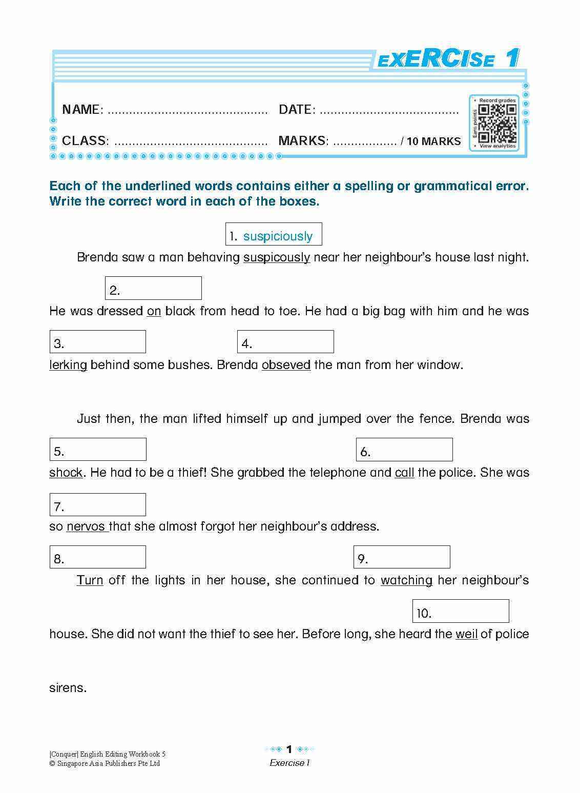 Conquer English Editing Workbook 5