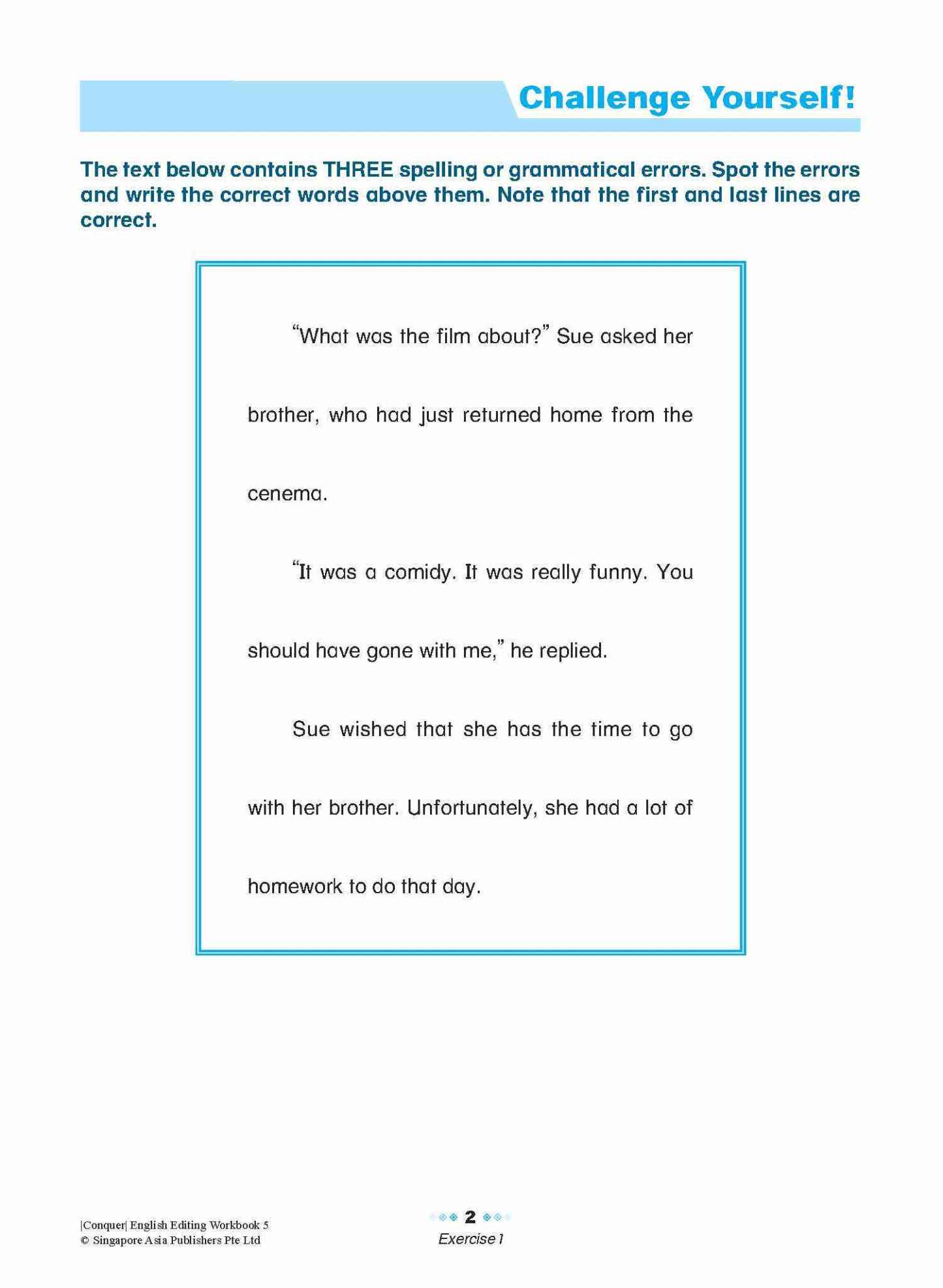 Conquer English Editing Workbook 5