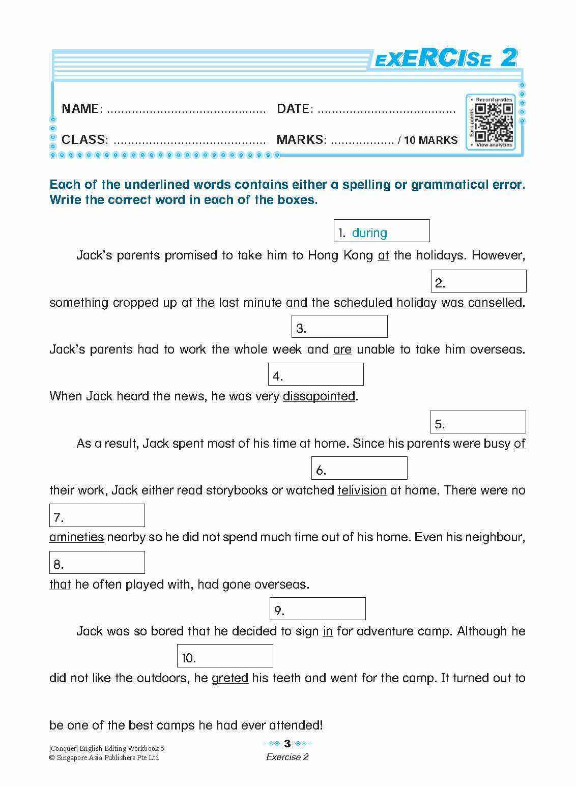 Conquer English Editing Workbook 5